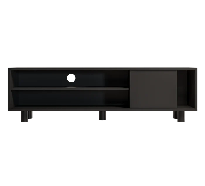 RTV-Sideboard in Schwarz und Schwarz