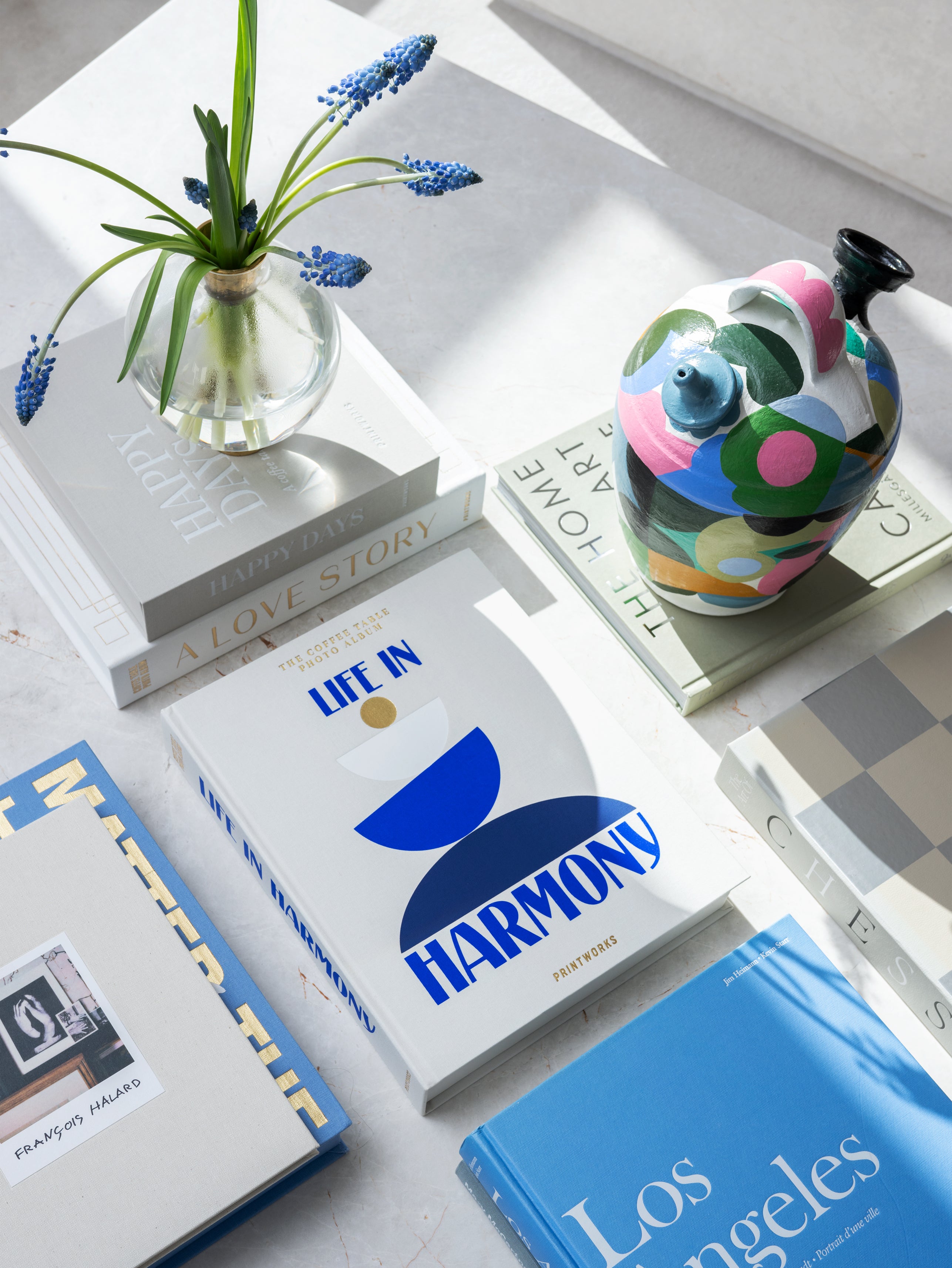 Fotoalbum LEBEN IN Harmonie beige mit Blau