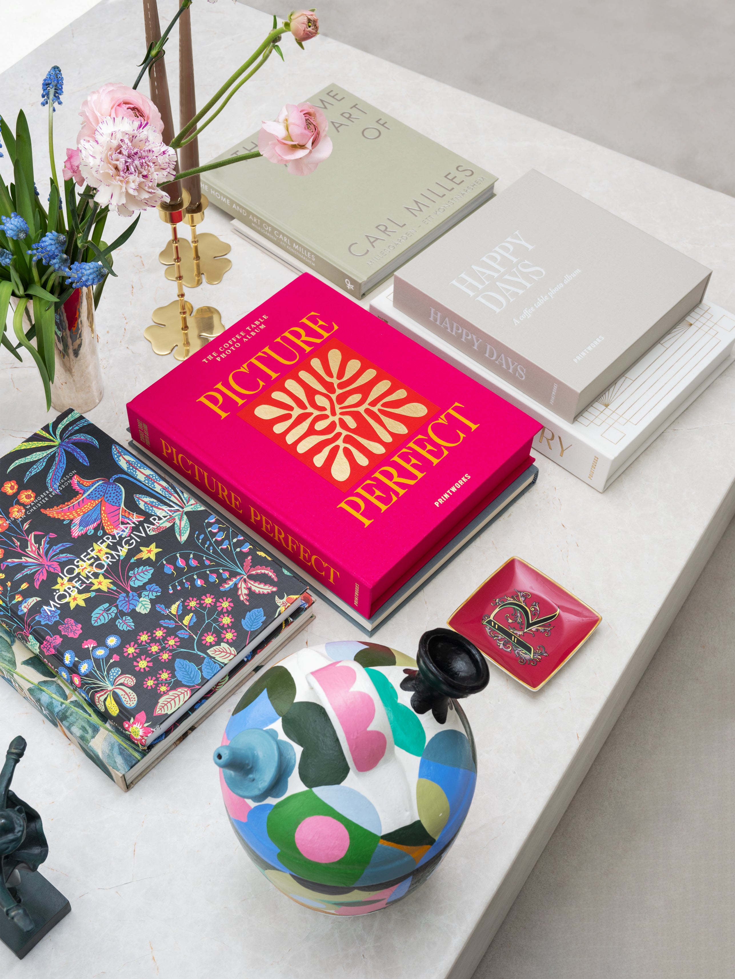 PICTURE PERFECT Photo Album Pink with Gold