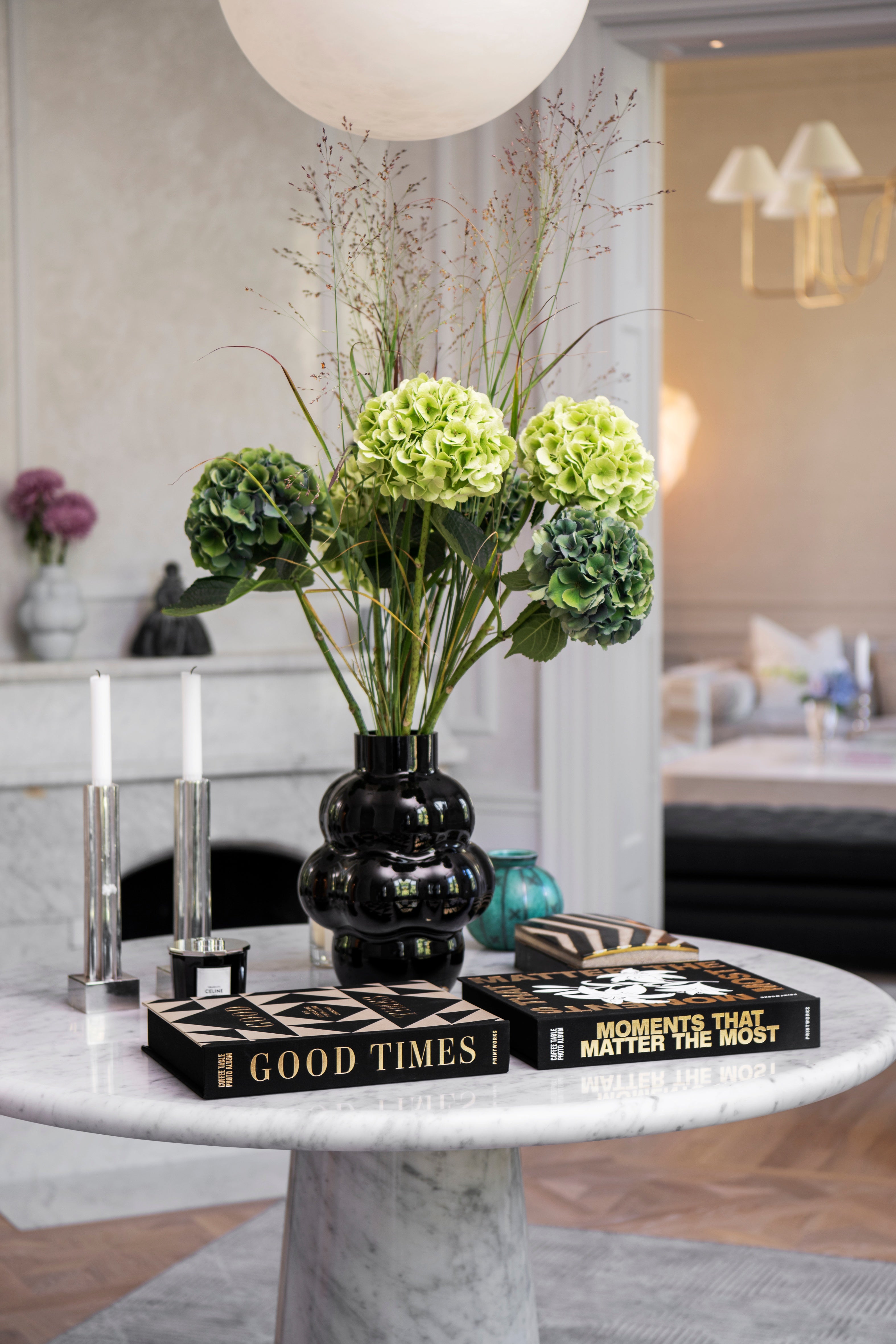 GOOD TIMES photo album beige with black