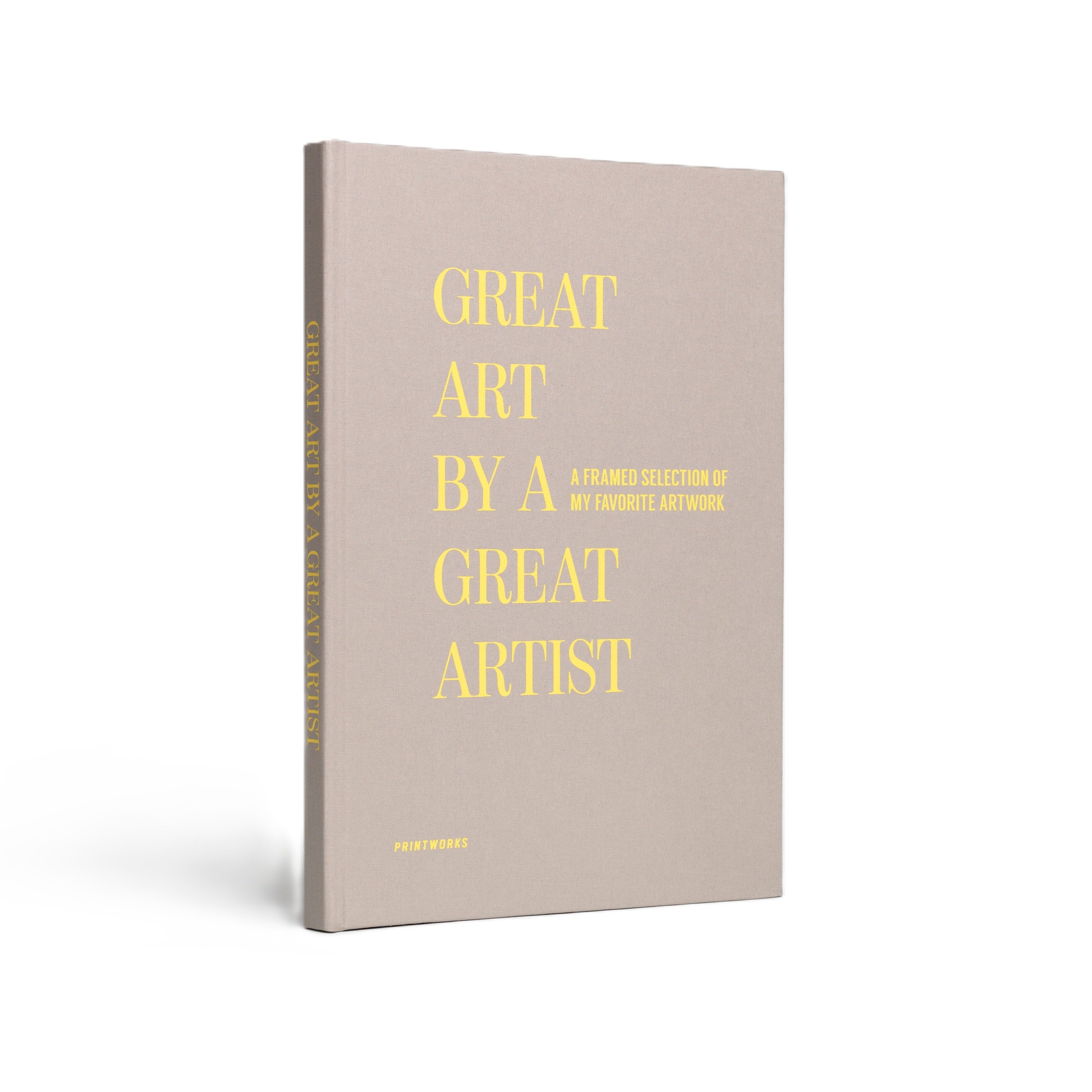 GREAT ART Beige Drawing Album with Gold