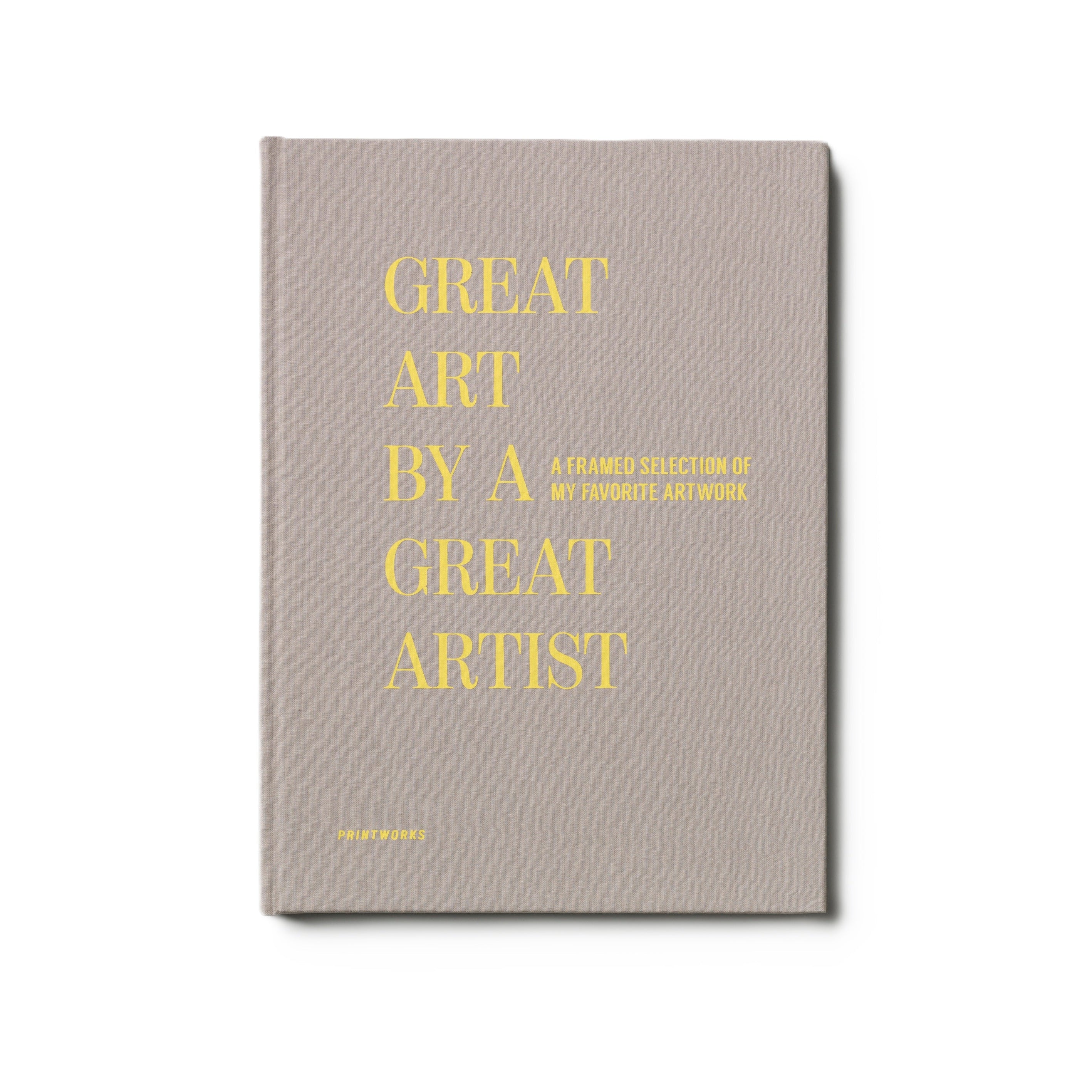 GREAT ART Beige Drawing Album with Gold