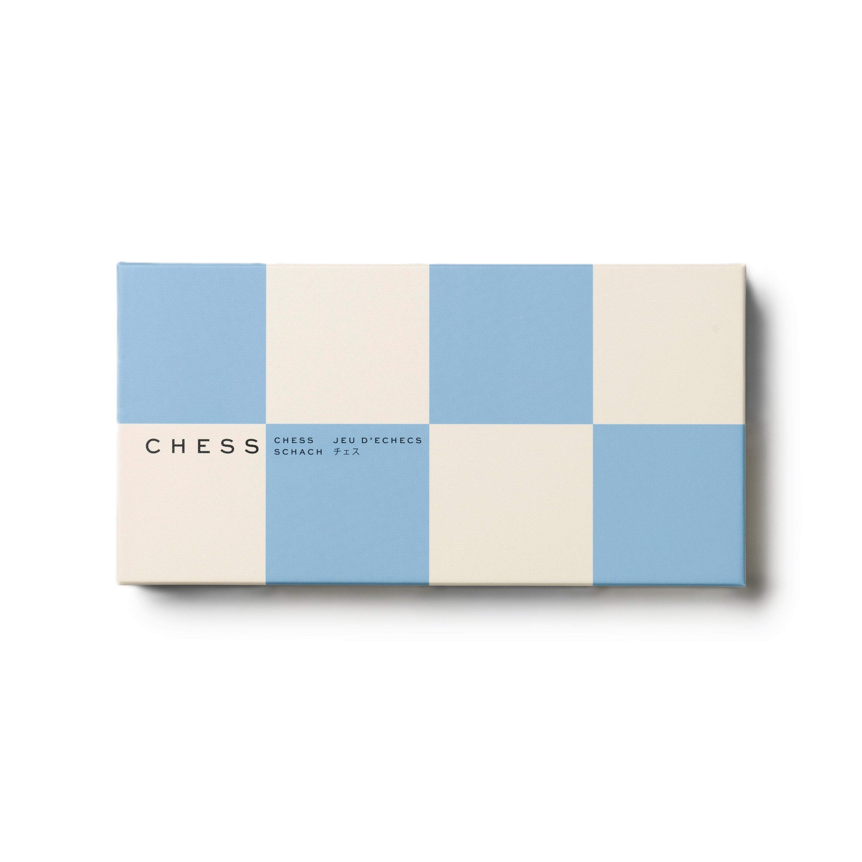 PLAY CHESS Blue and White Chess Set