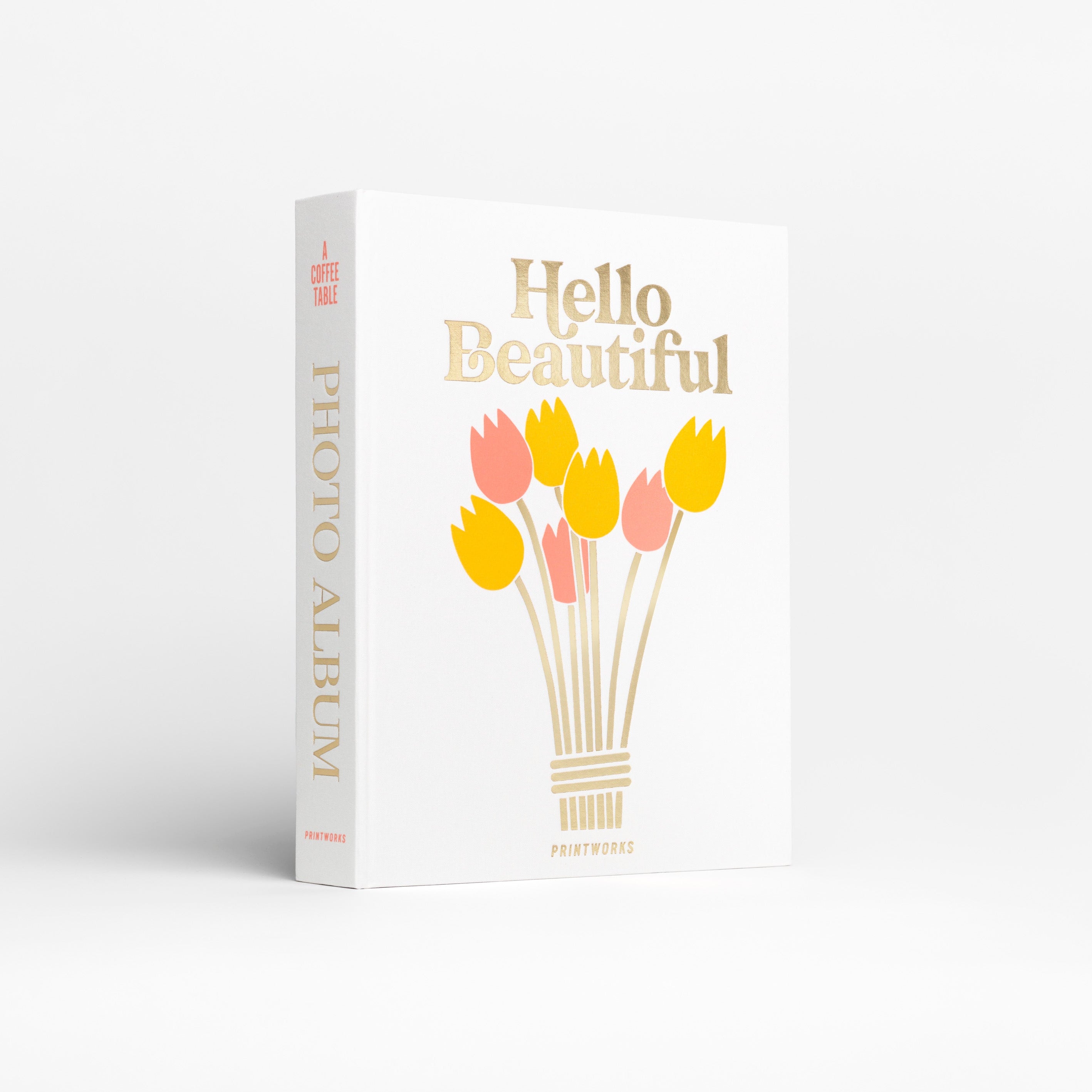 Fotoalbum HELLO BEAUTIFUL weiß mit Gold