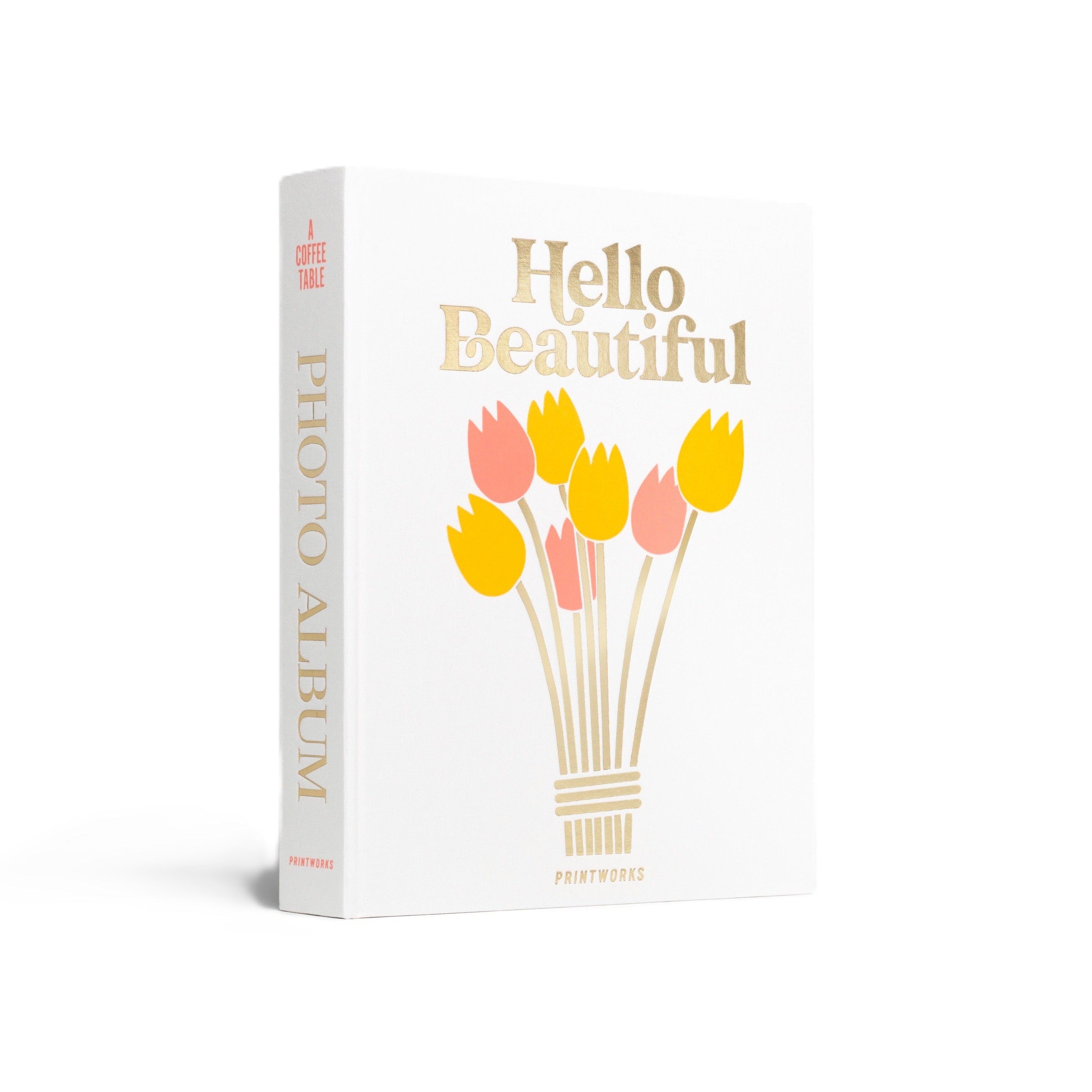 Fotoalbum HELLO BEAUTIFUL weiß mit Gold