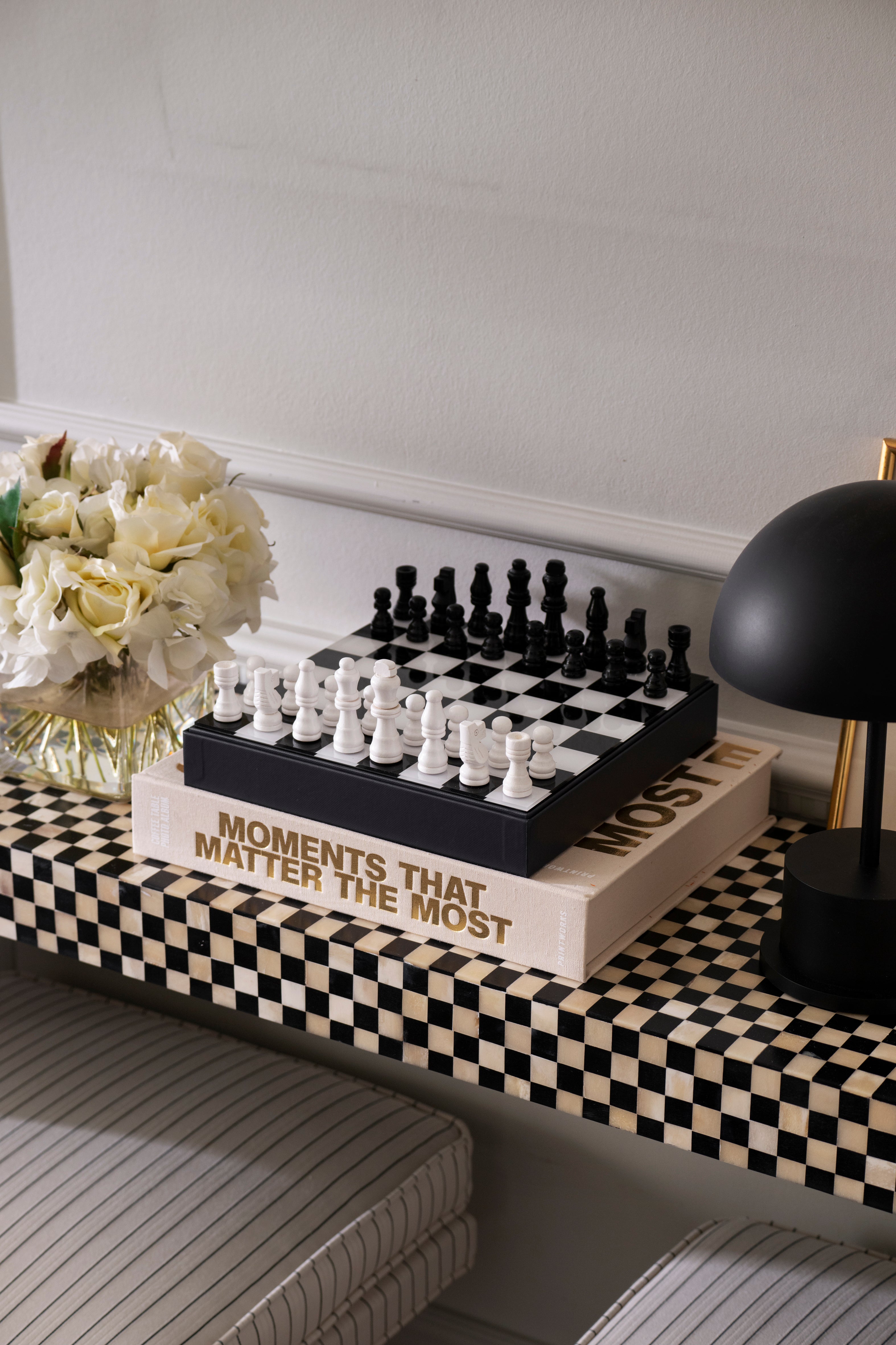ART OF CHESS Blue Chess Set