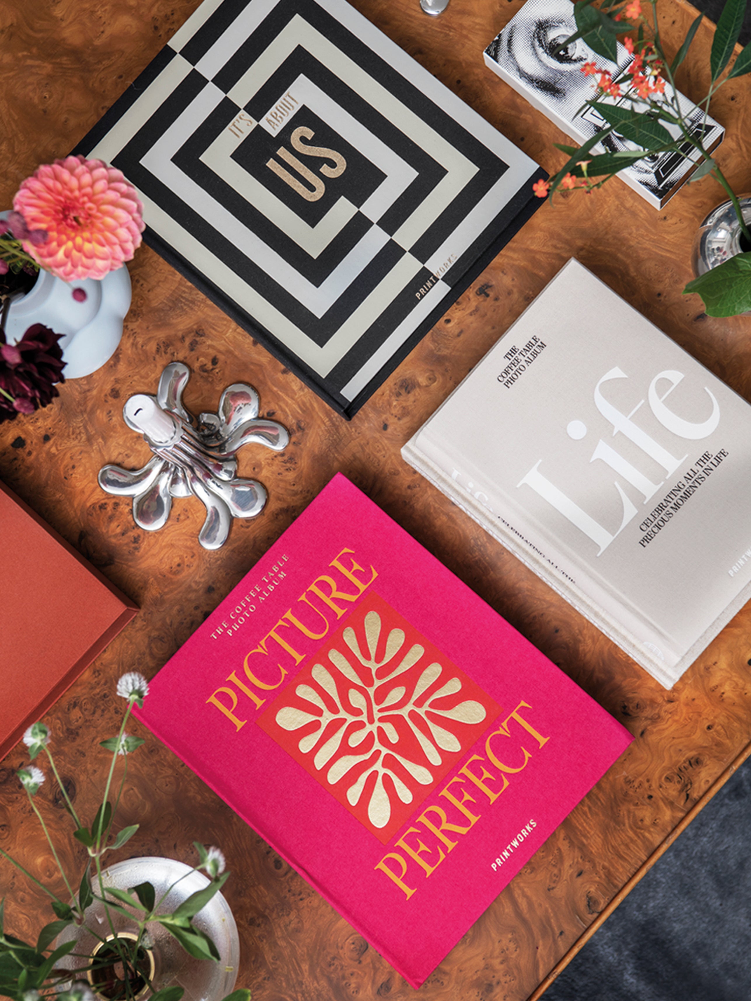 PICTURE PERFECT Photo Album Pink with Gold