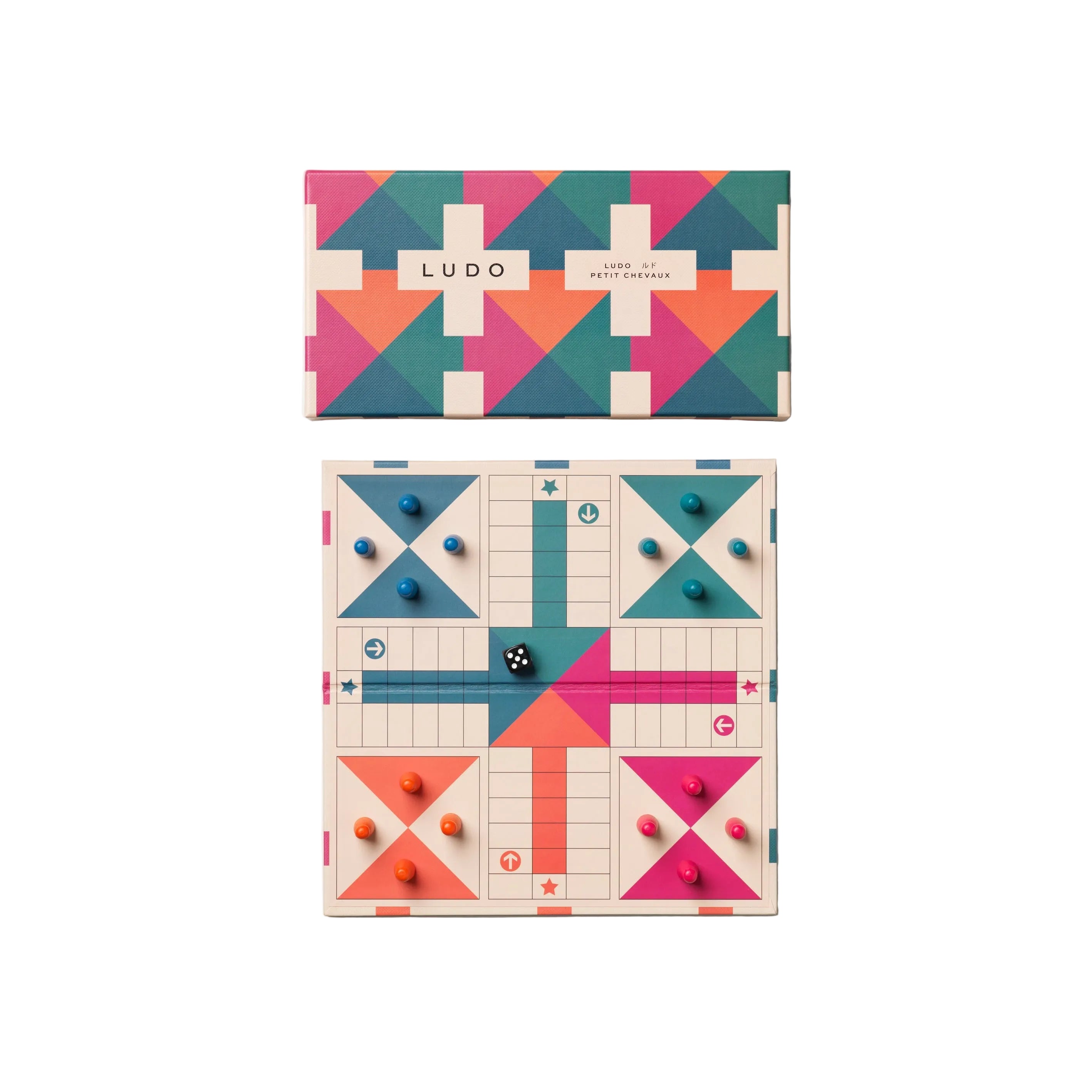 Multicolored LUDO Board Game