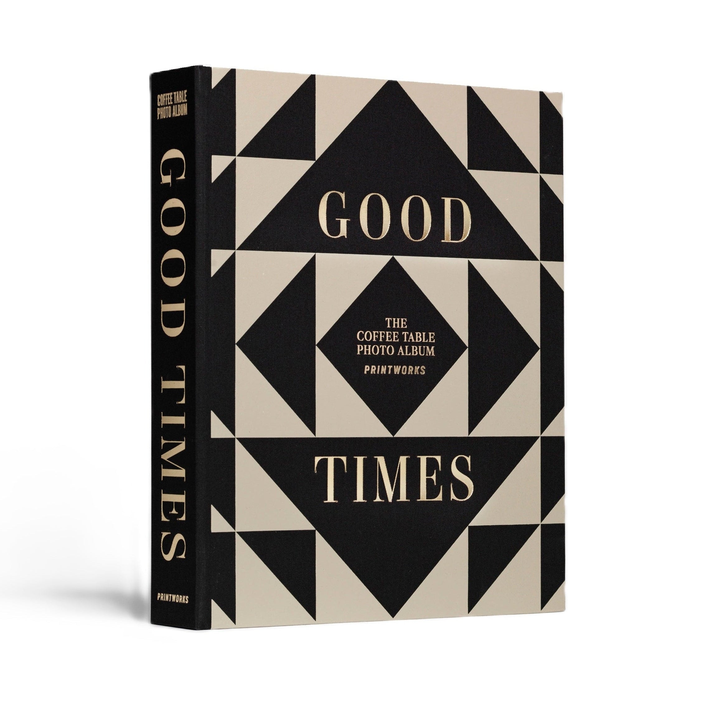 GOOD TIMES photo album beige with black