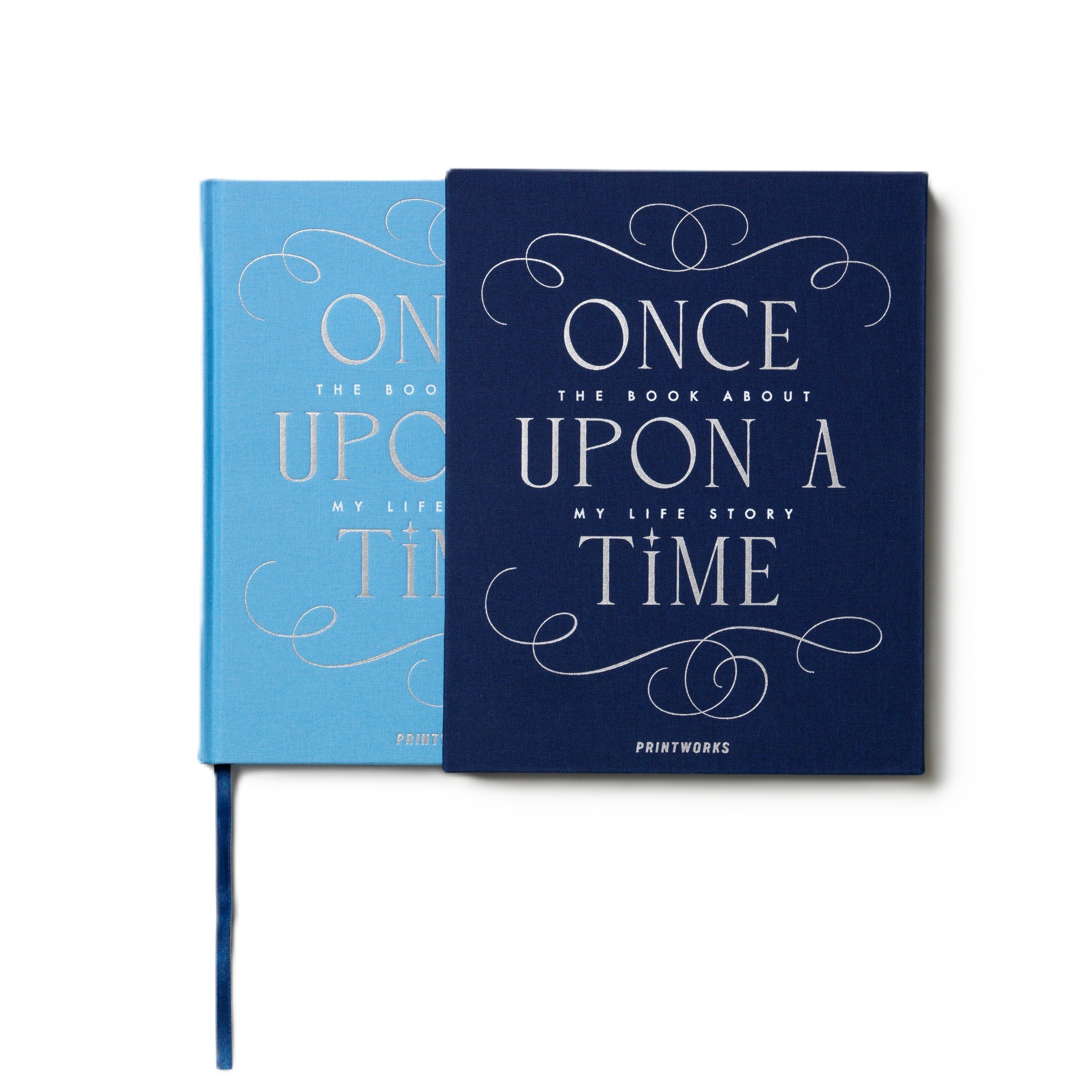 Once Upon A Time Memory Book in Navy Blue with Blue