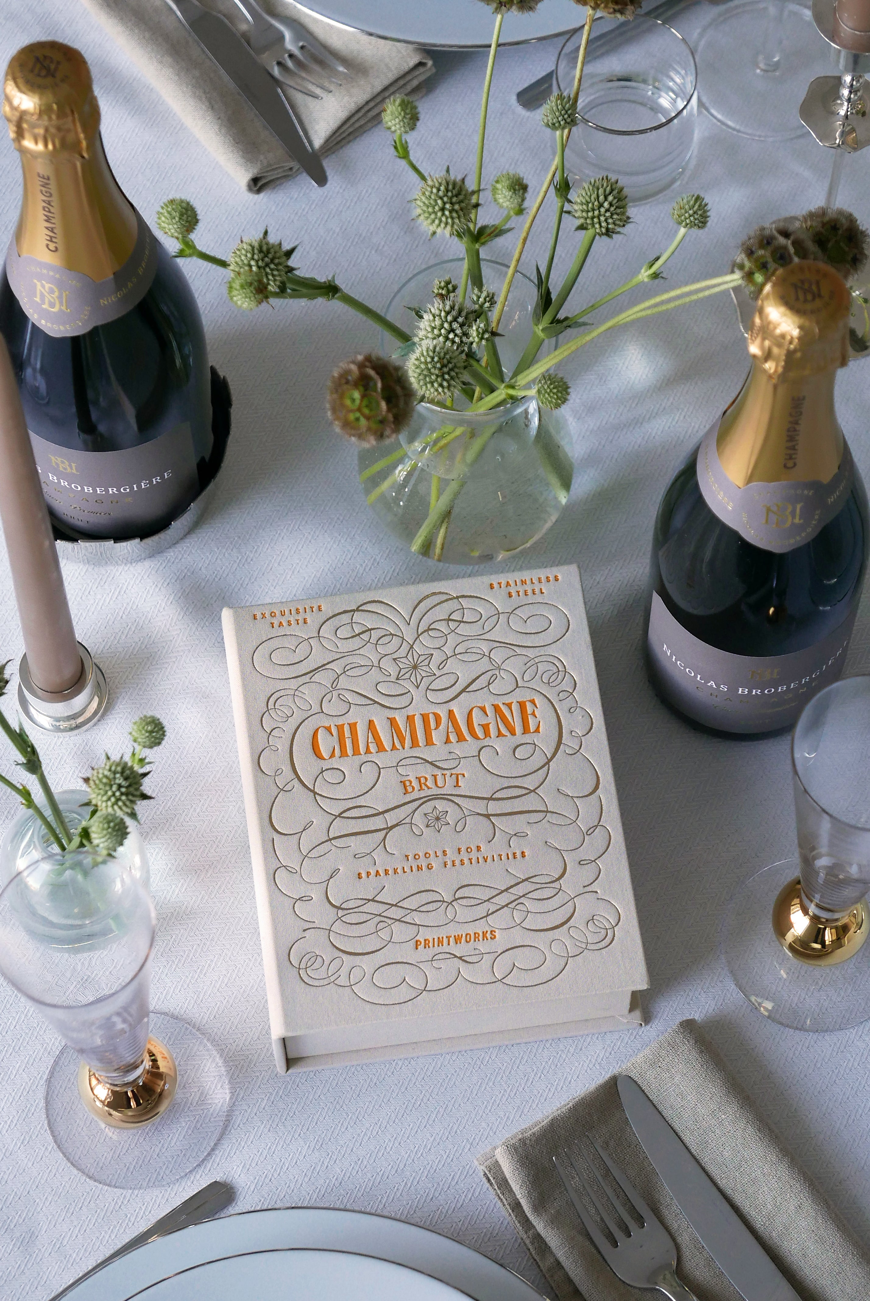 Champagner-Set CHAMPAGNE TOOLS beige