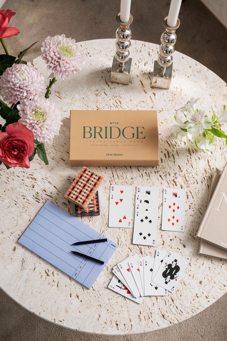Bridge Set Spielkarten-Set braun