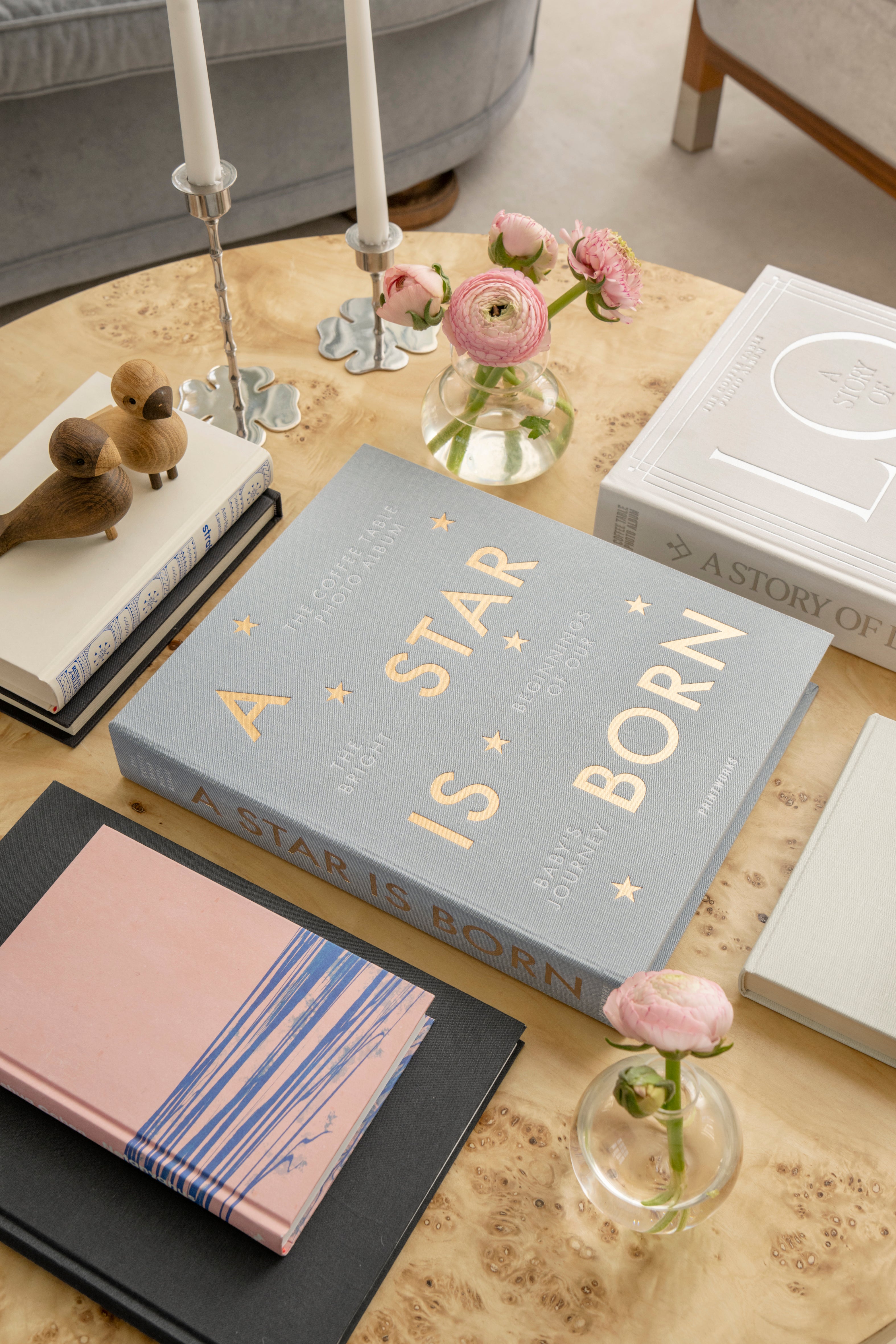 Fotoalbum A STAR IS BORN grau mit Gold