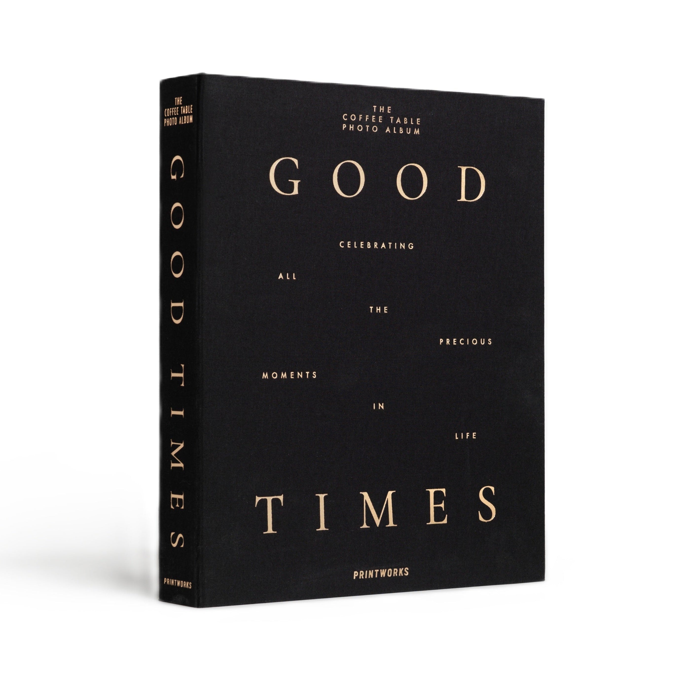 Fotoalbum GOOD TIMES schwarz mit Gold