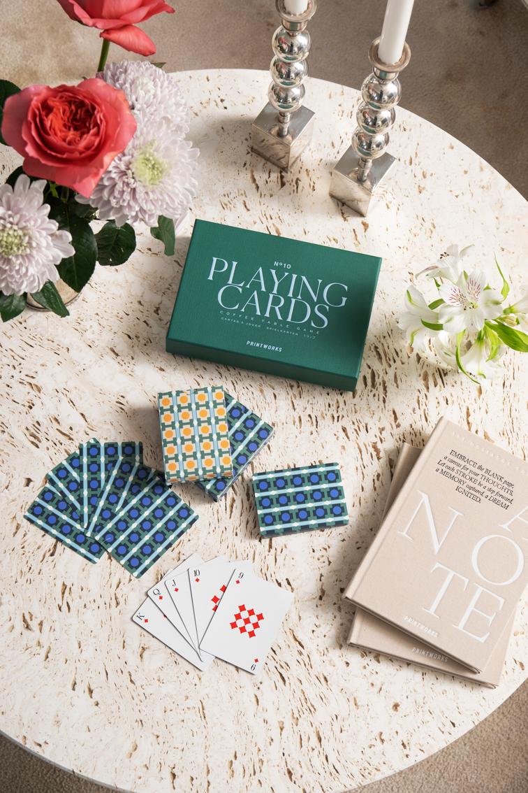 Spielkarten PLAYING CARDS grün