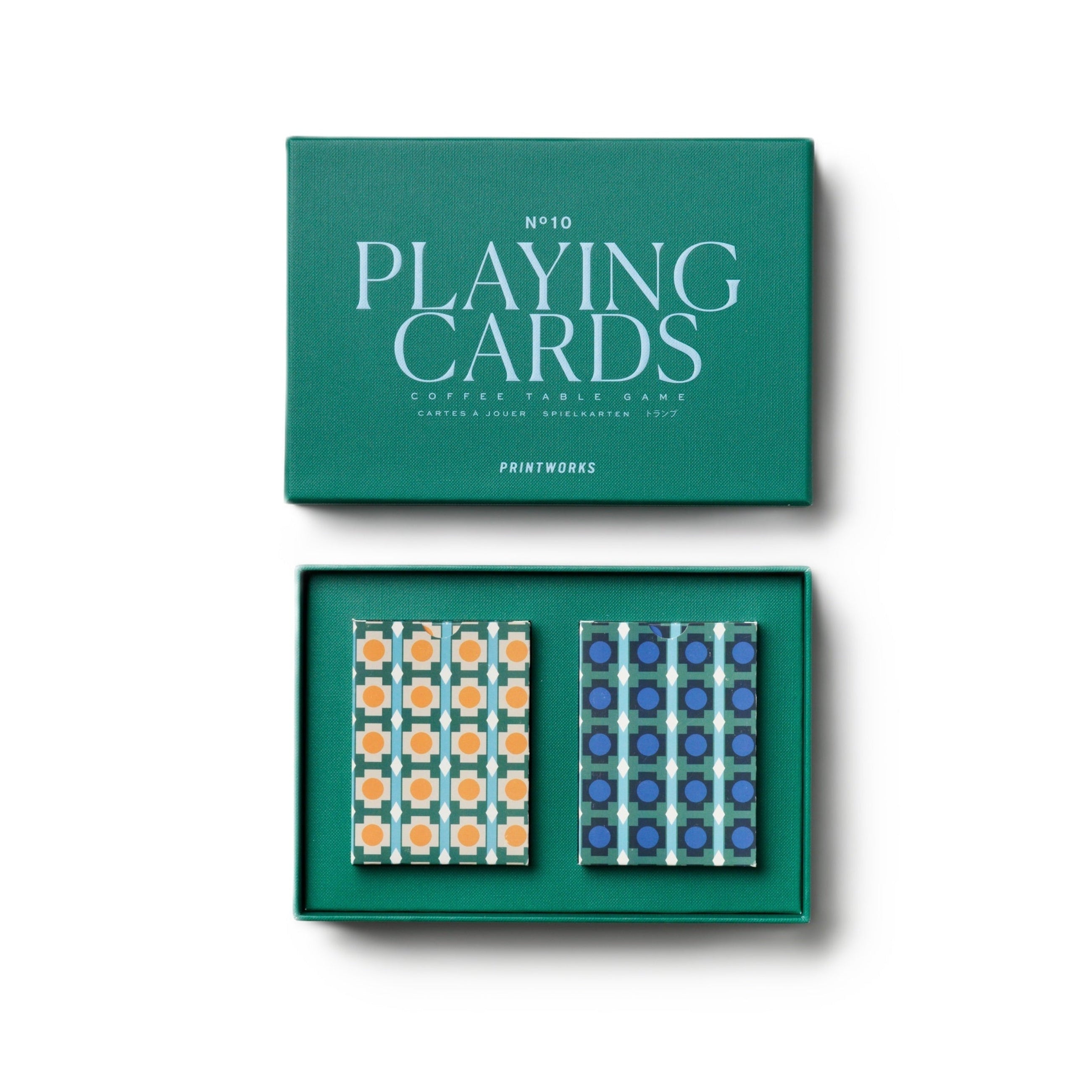 Spielkarten PLAYING CARDS grün
