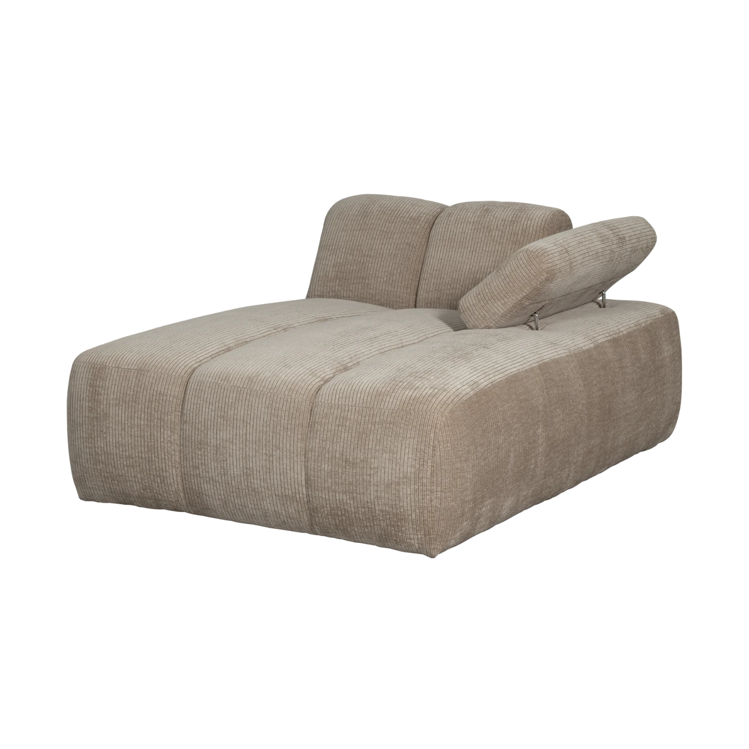 MOJO modular sofa - right-facing chaise longue dark sandy corduroy