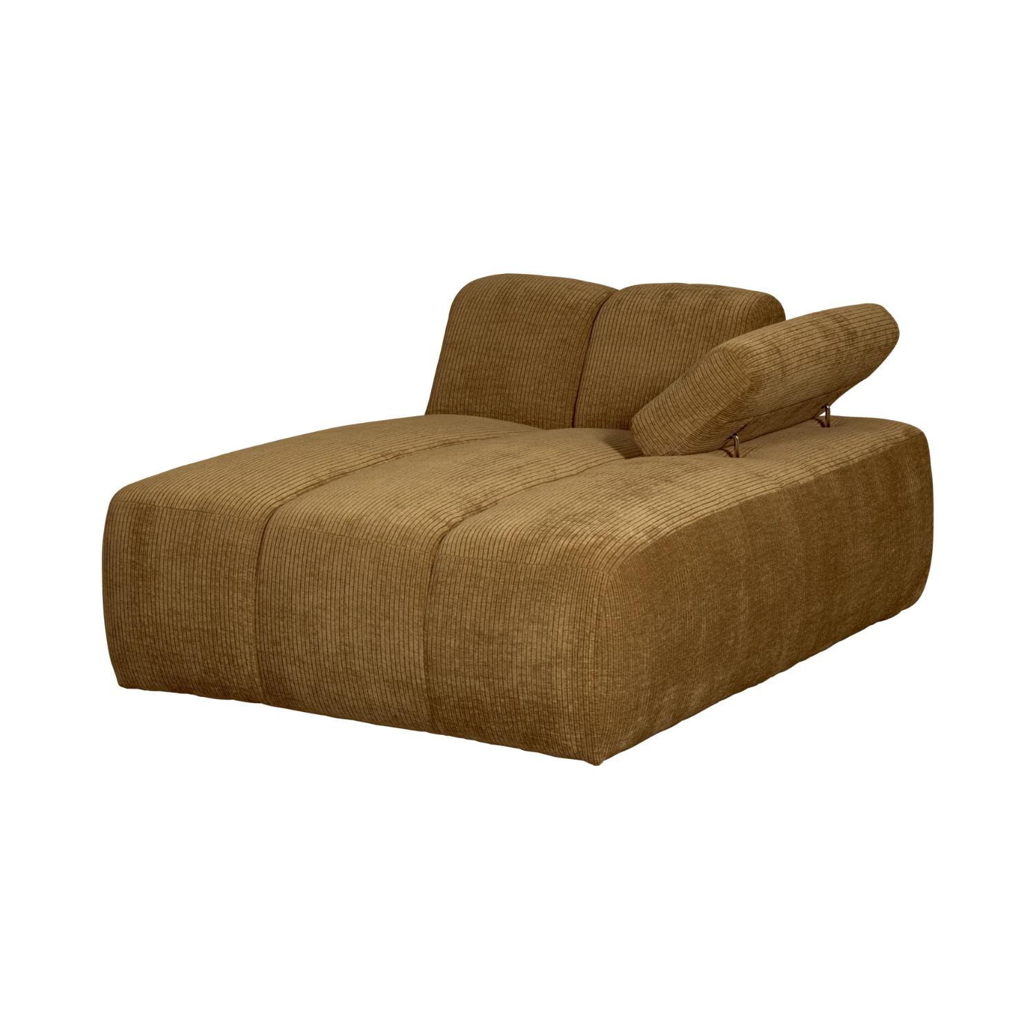 MOJO modular sofa - right-side chaise longue dark honey corduroy