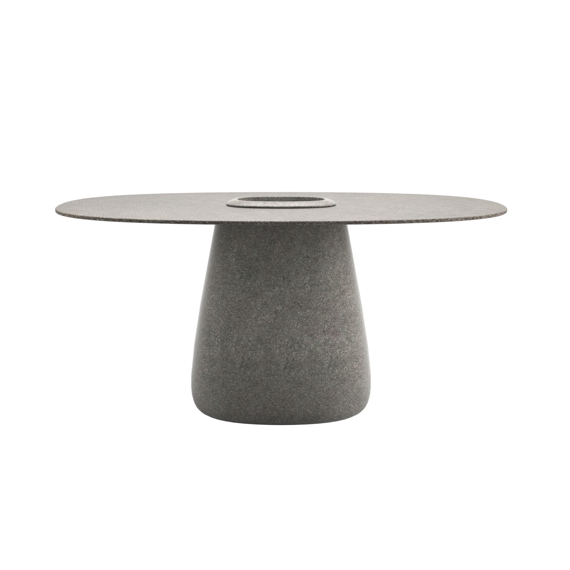 Cobble Gray Garden Table with Container