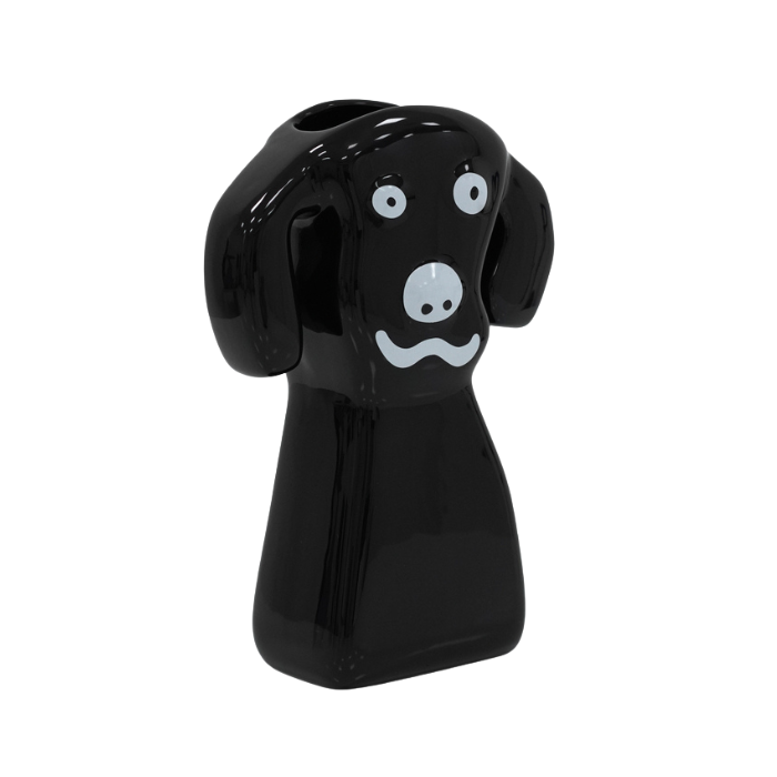 KRITTERS BOZO Vase schwarz
