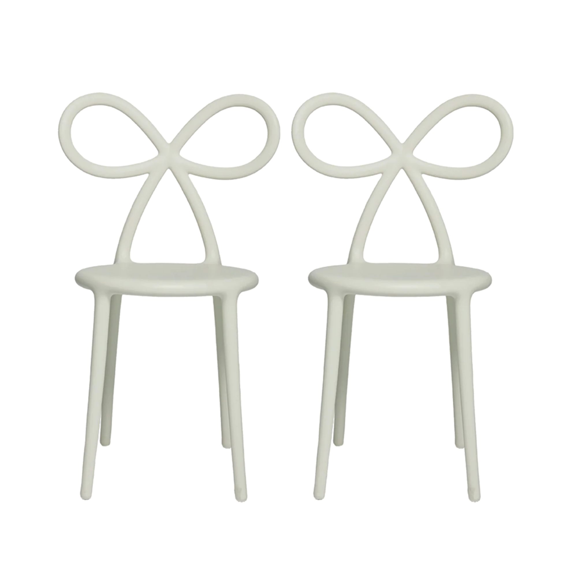 Set von RIBBON BABY Stühlen weiß