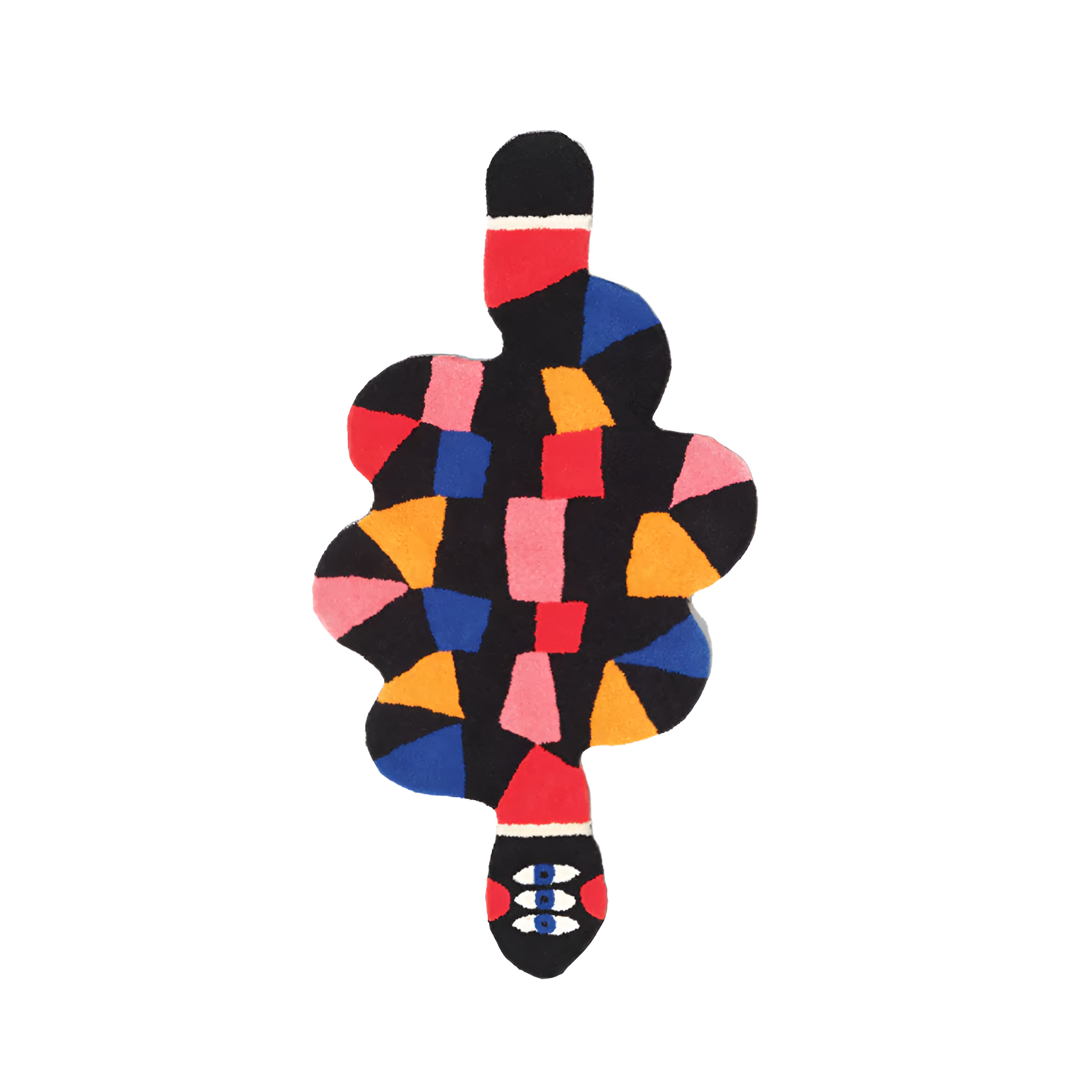 Dekorativer Teppich SLIP schwarz