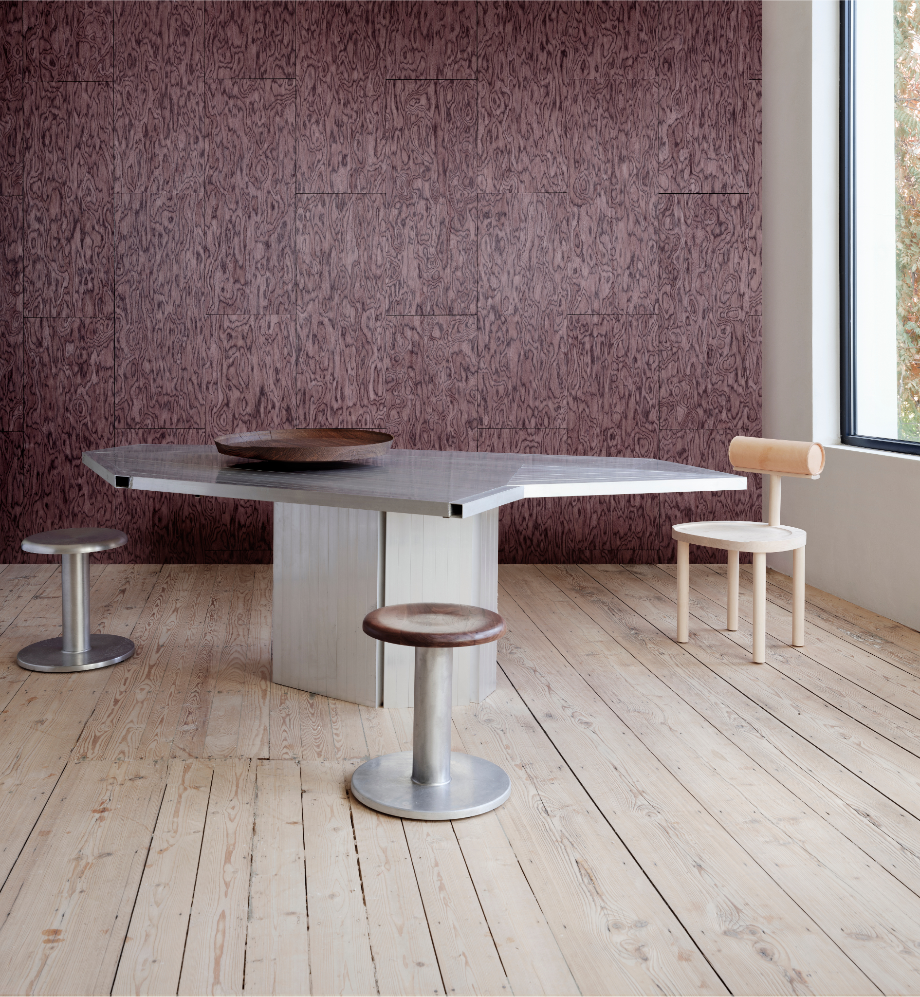 COTI Purple Veneer Wallpaper