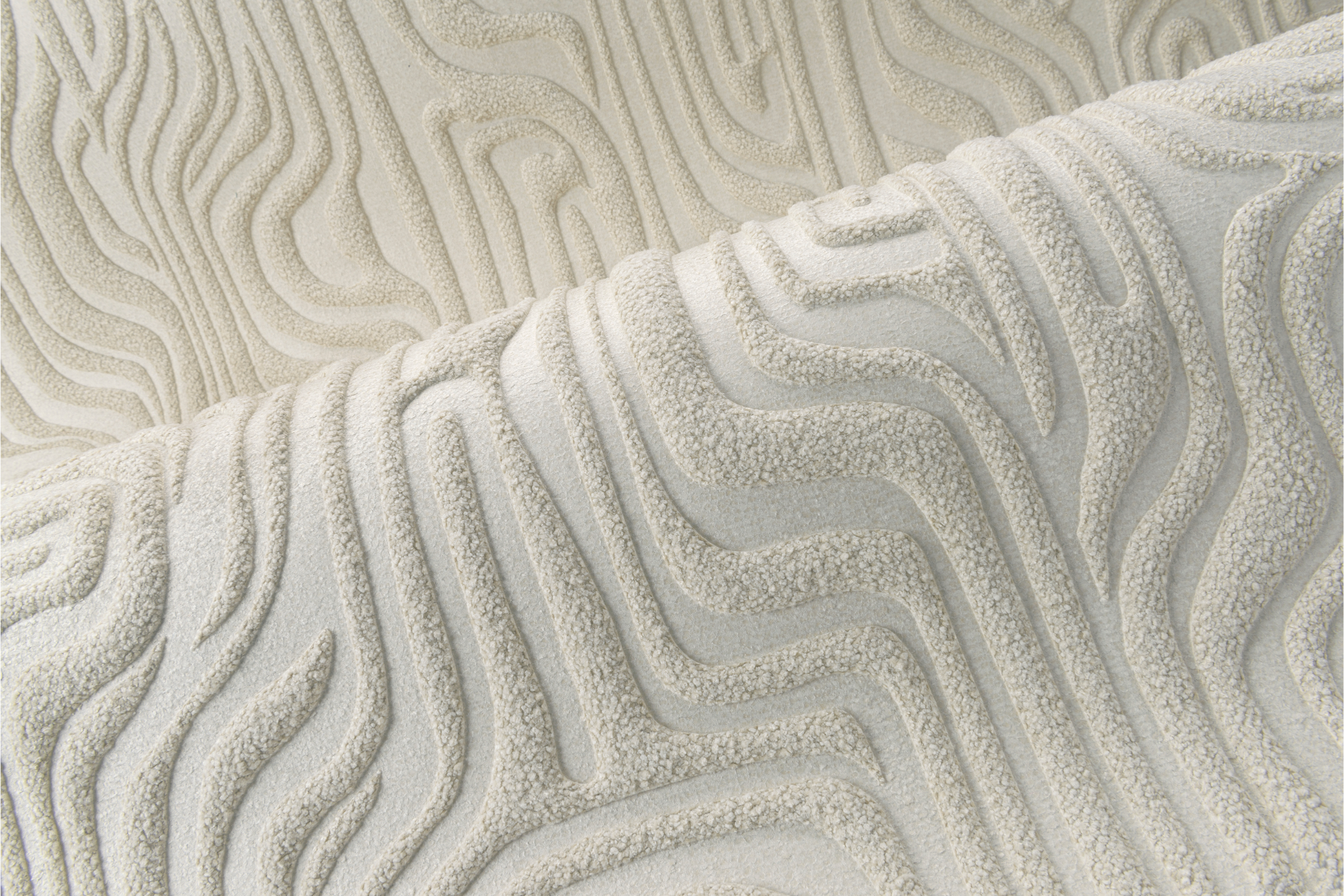 Textil-Tapete CLOUD weiß