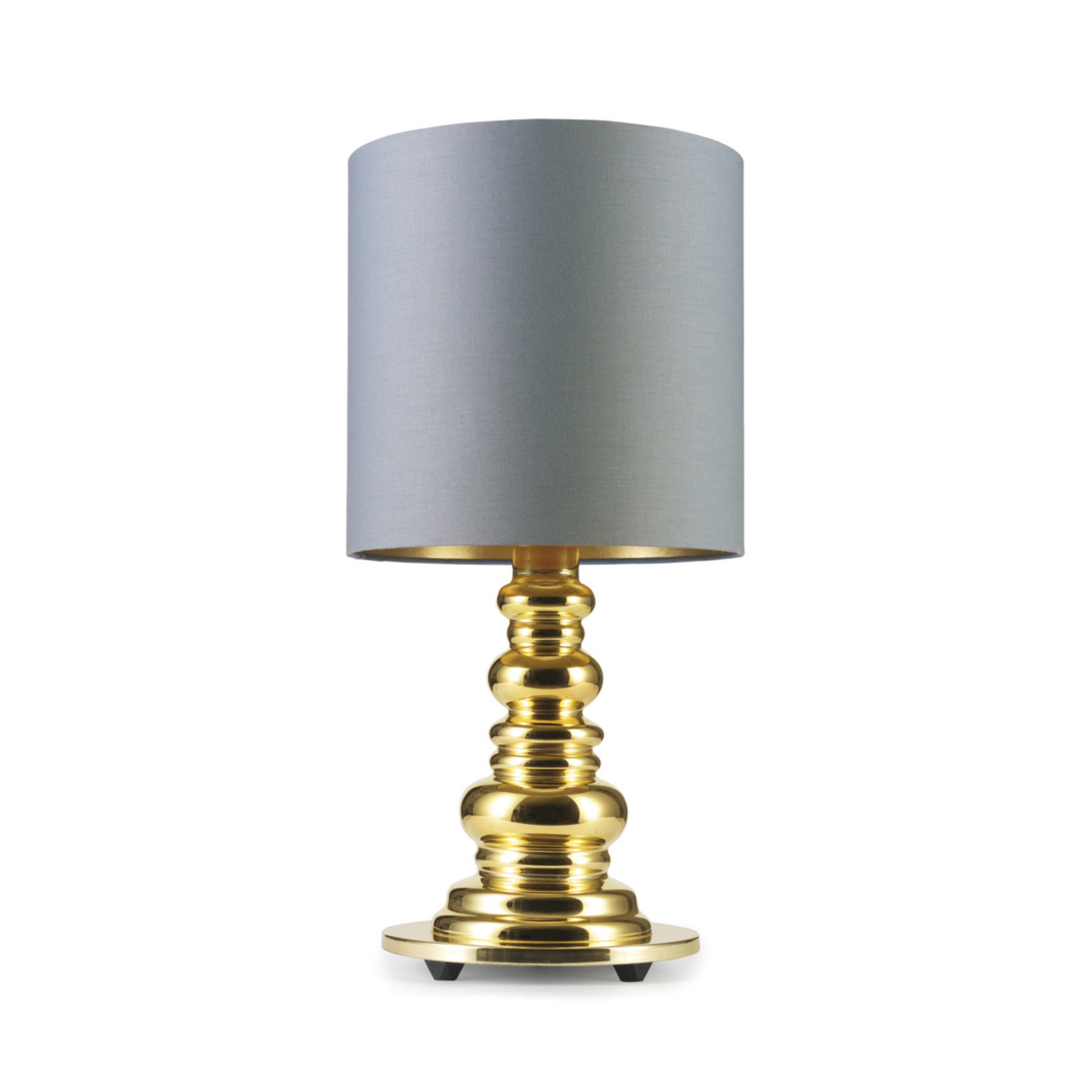 PUNK DELUXE Table Lamp Gray with Gold Base
