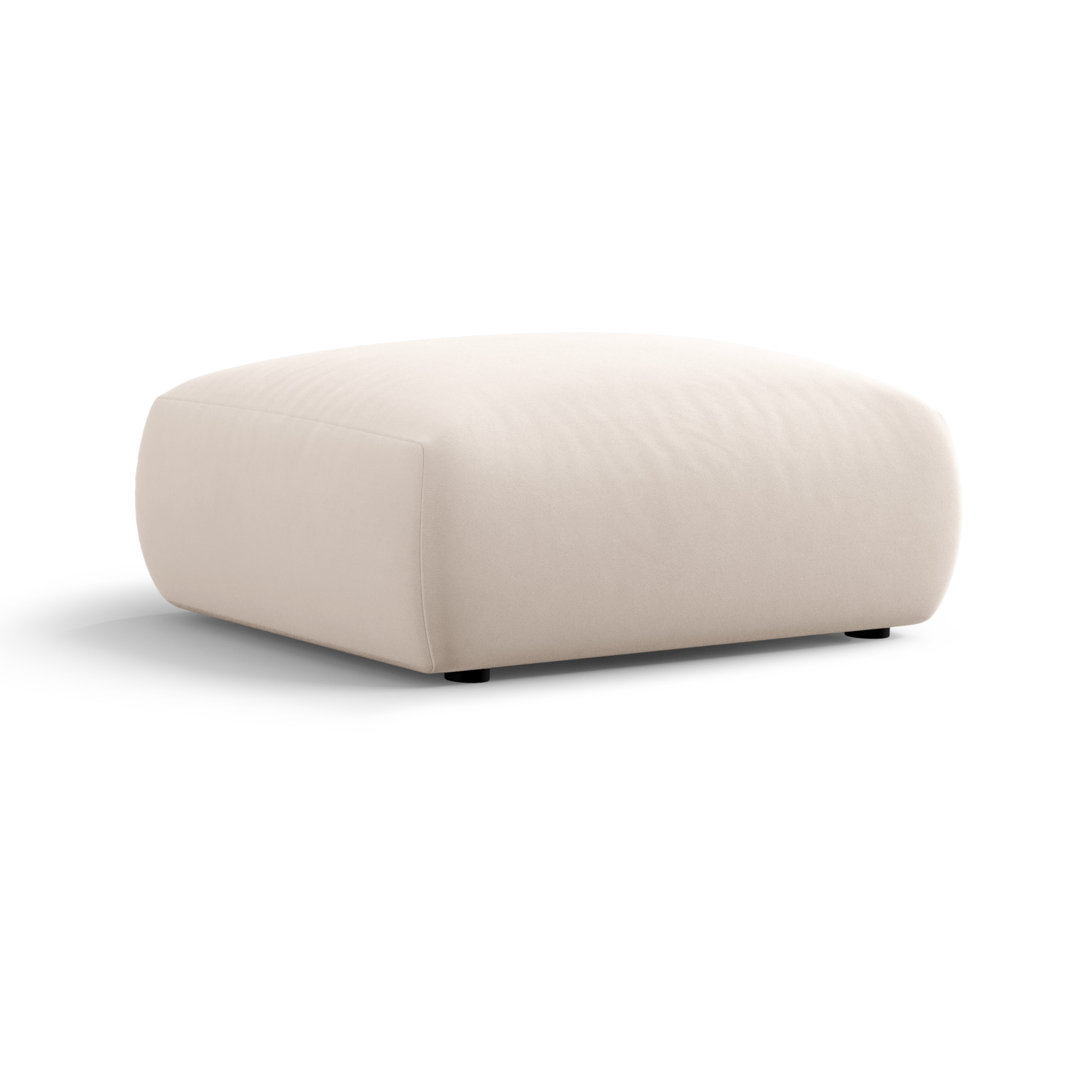 Samt-Pouf MATERA beige