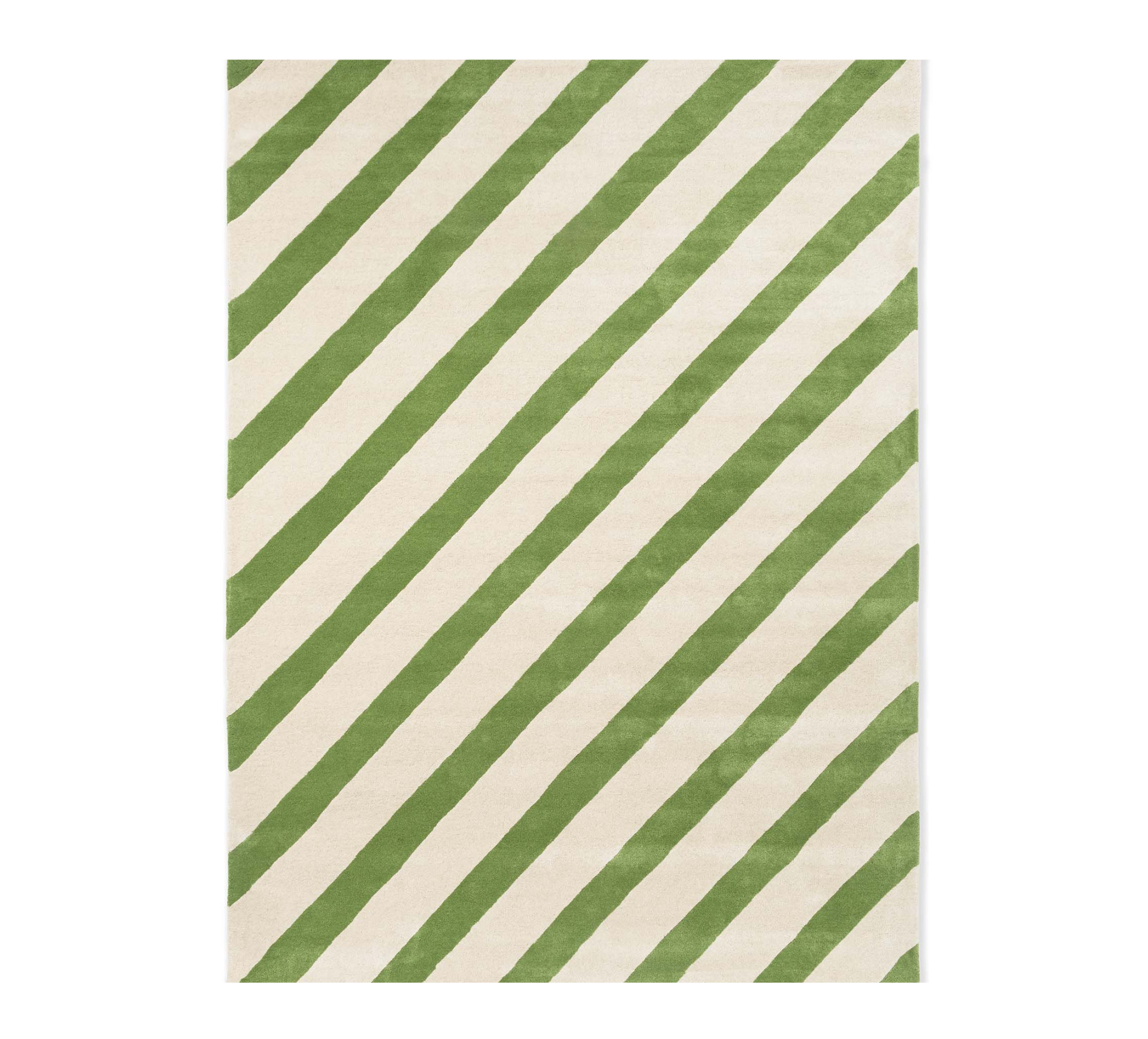 PAPER STRAW PERIDOT Teppich grün-beige