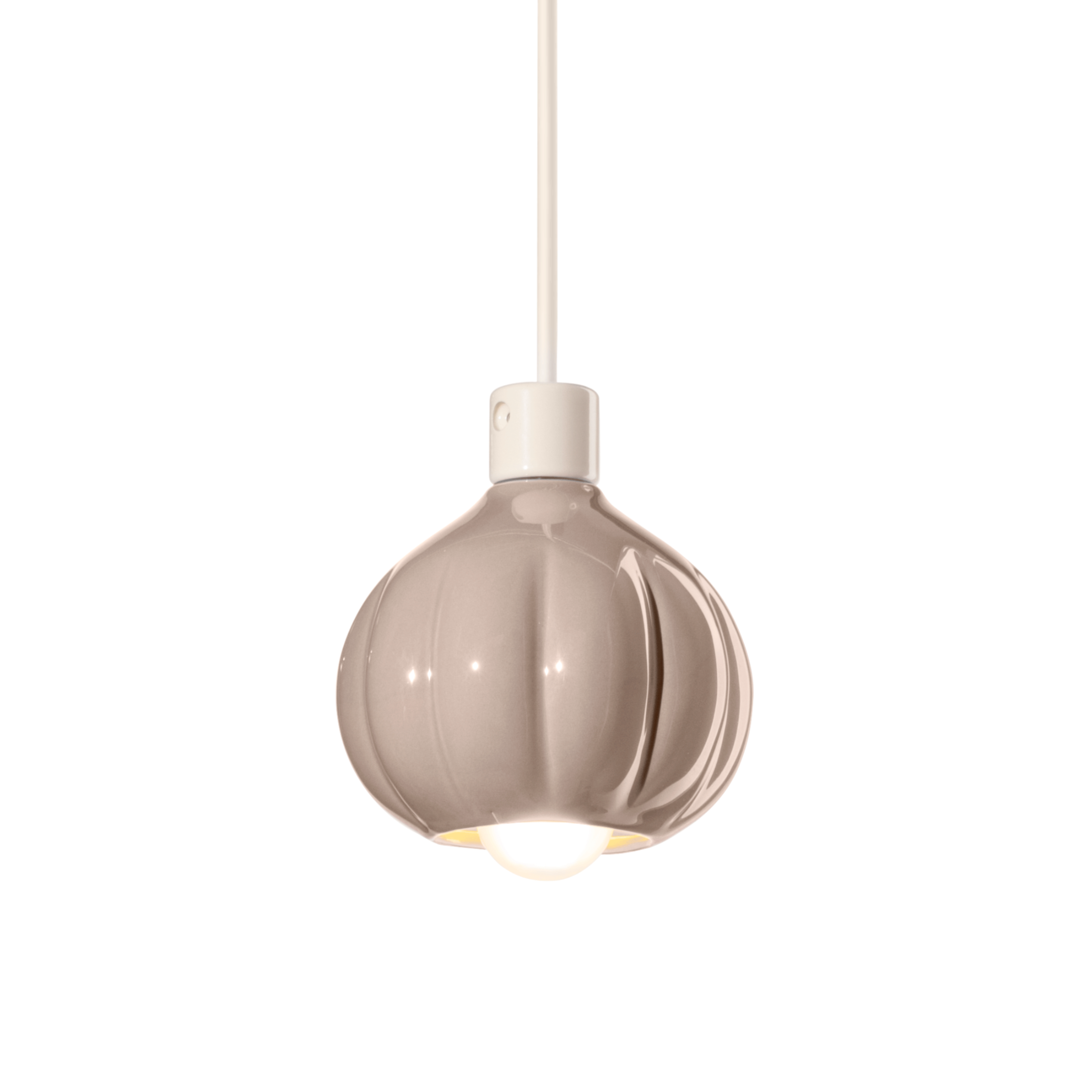 Lampa wisząca ceramiczna AFOXÉ beżowy – Ferroluce