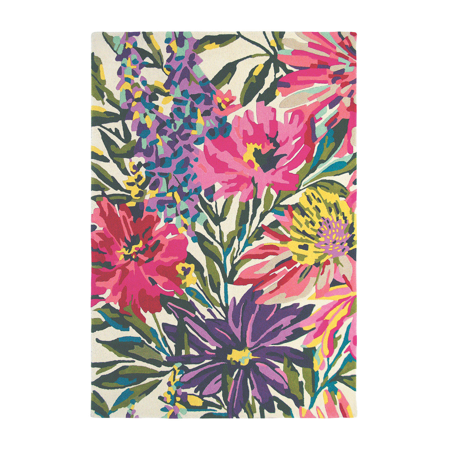 Floreale rug fuschia pink-purple