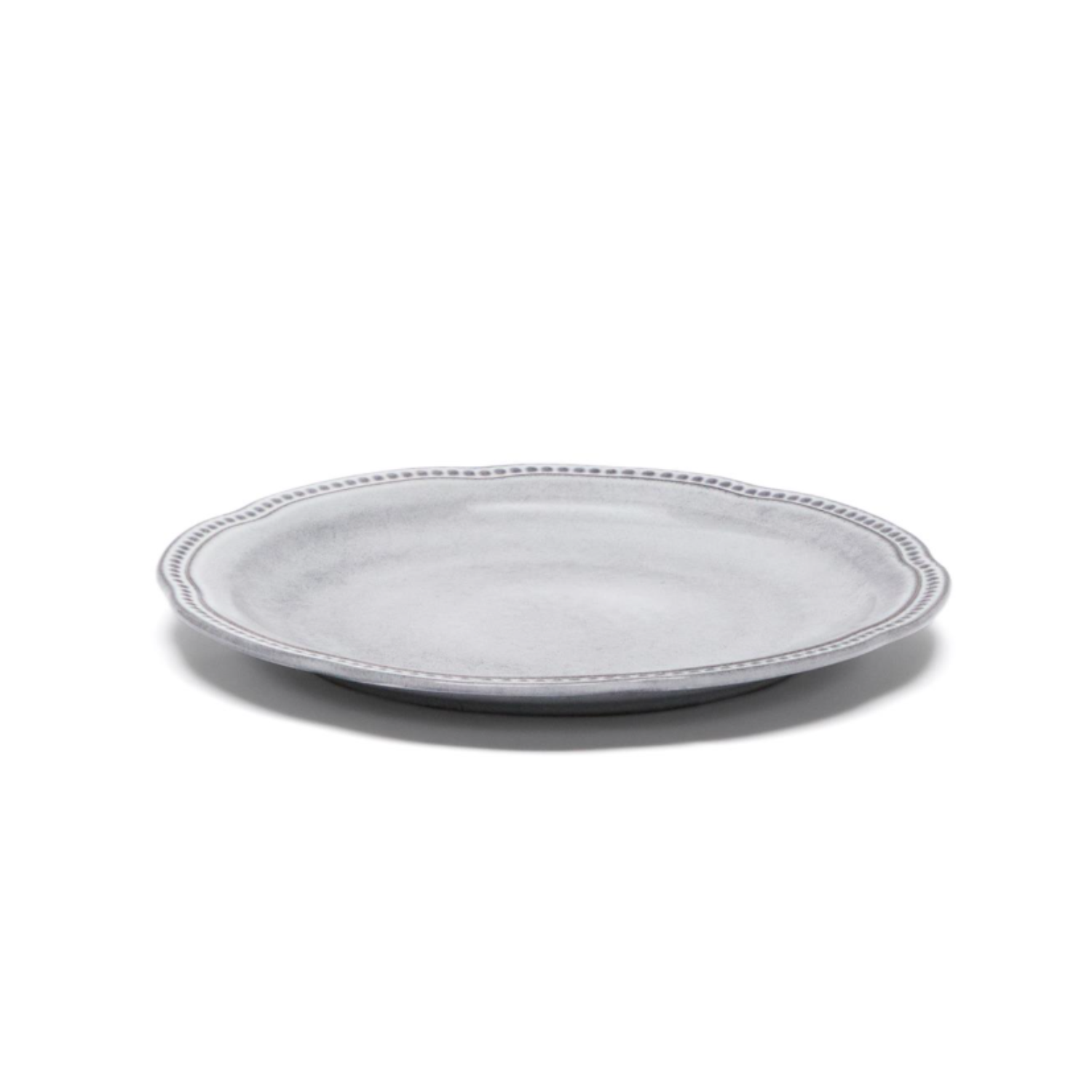 Flacher Teller DOVEC blaue Keramik