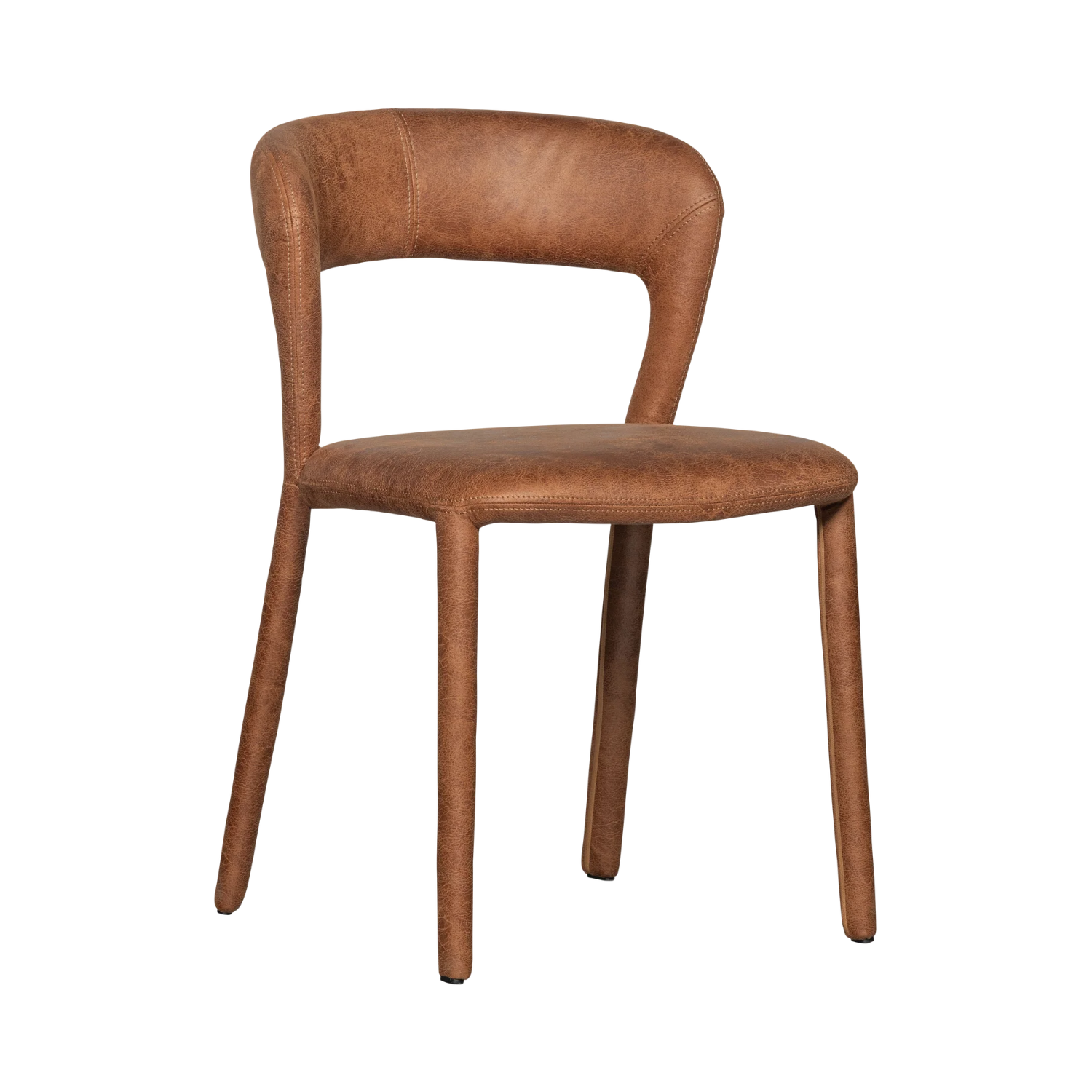 NOBLE Chair Light Brown Eco-Leather