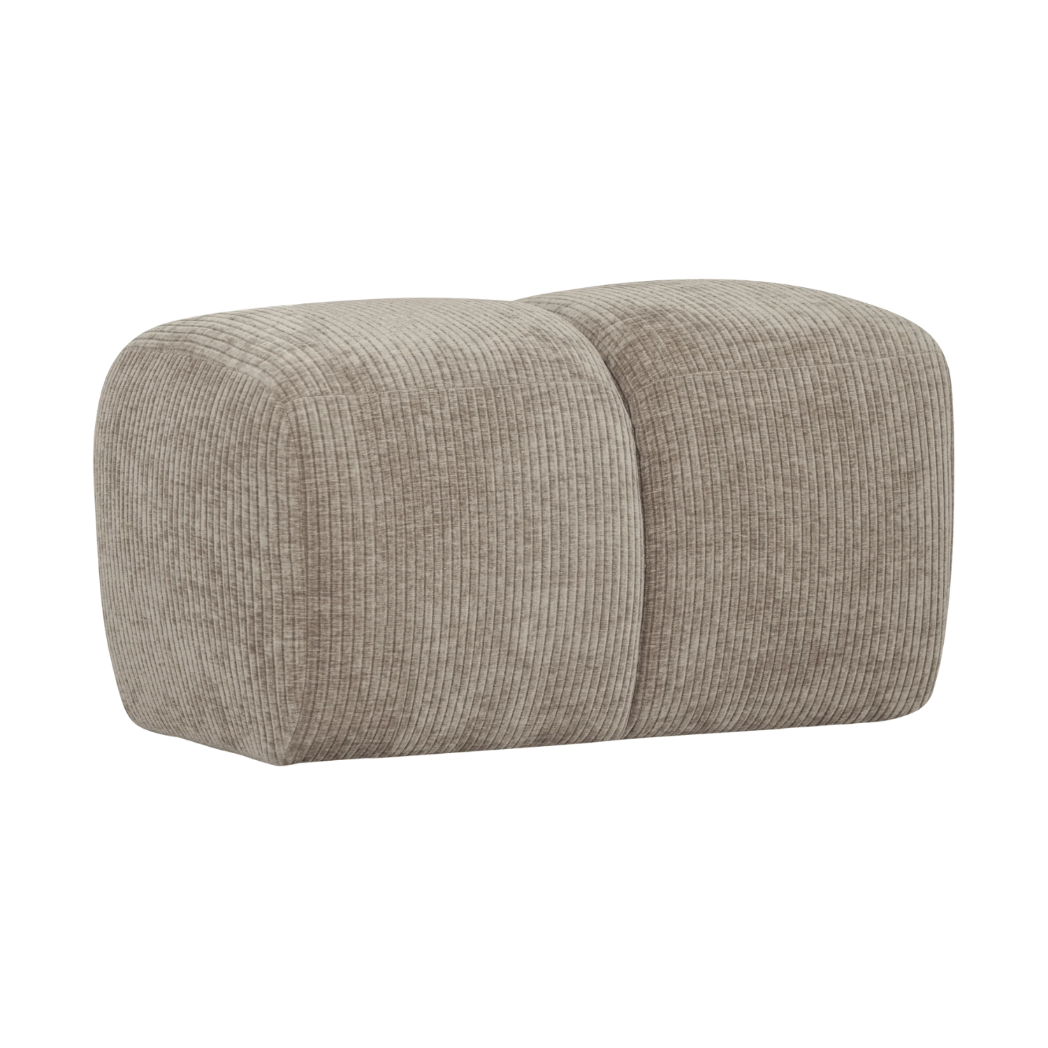 MOJO pouf in dark sandy corduroy