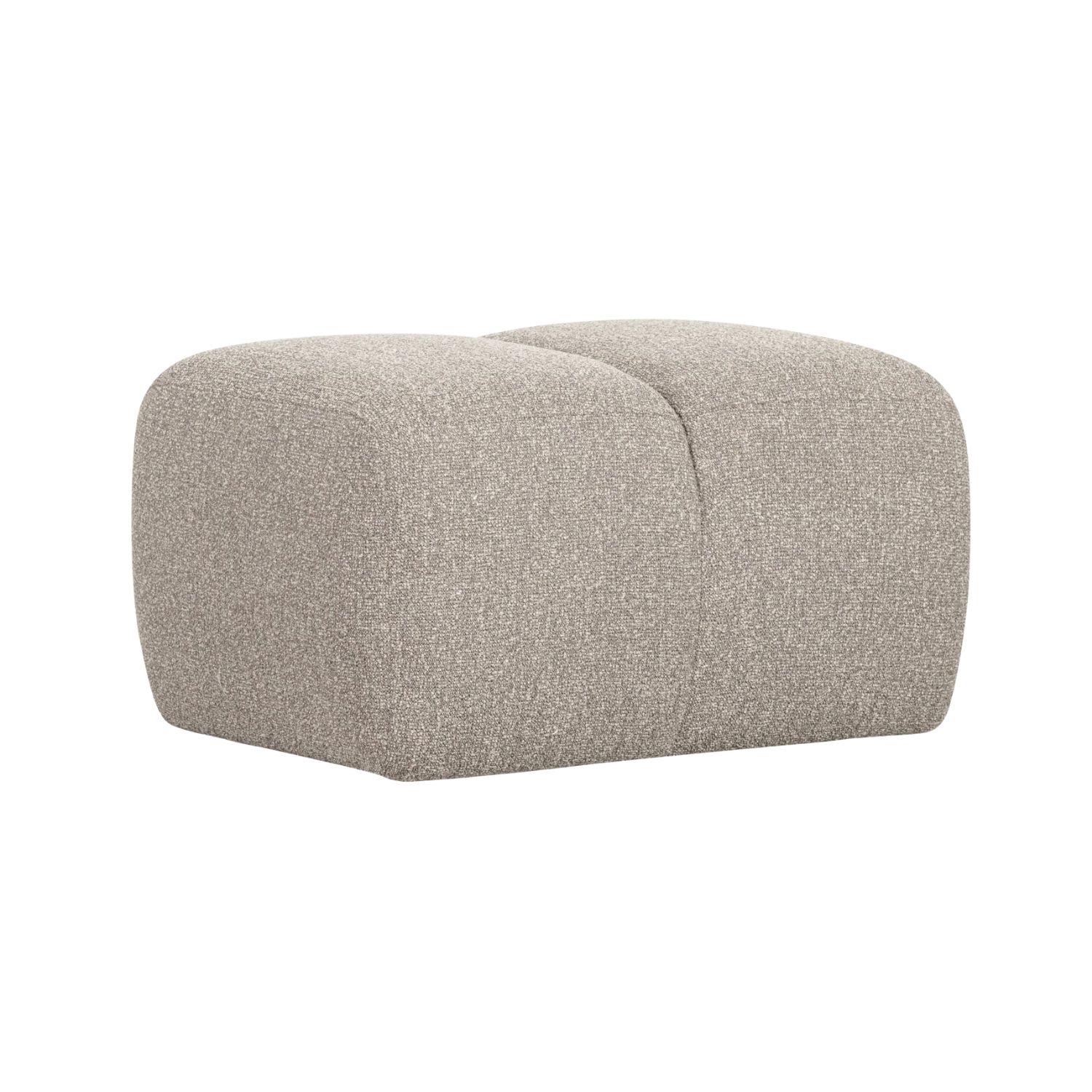 Puf MOJO beżowy melanż bouclé – Woood