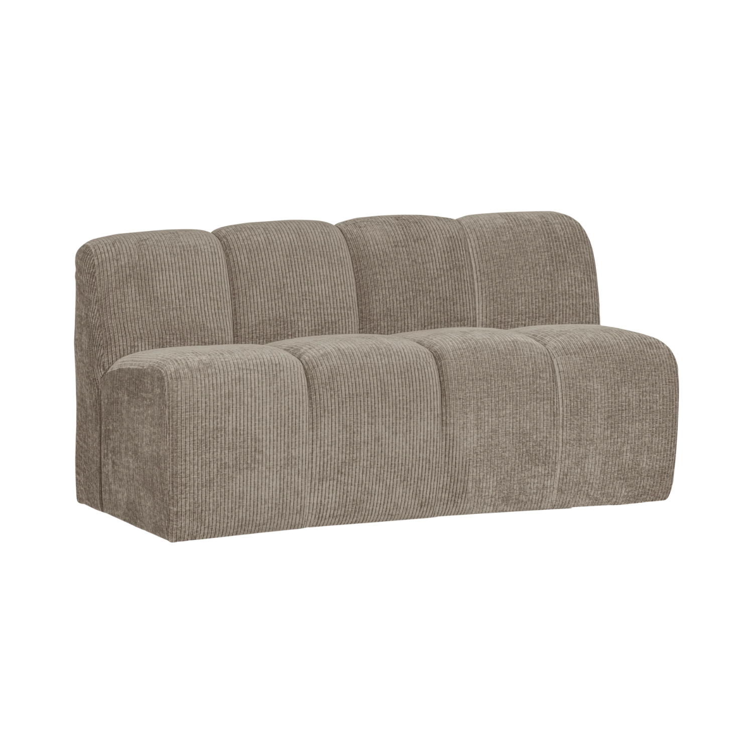 MOJO modular sofa - 3-seater element dark sandy corduroy