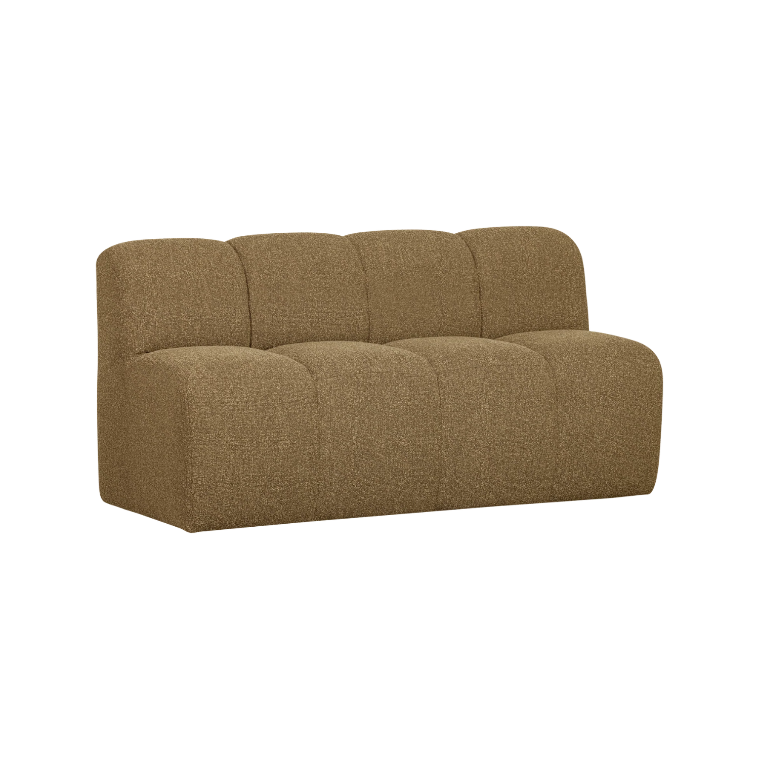 MOJO modular sofa - 3-seater element dark honey bouclé