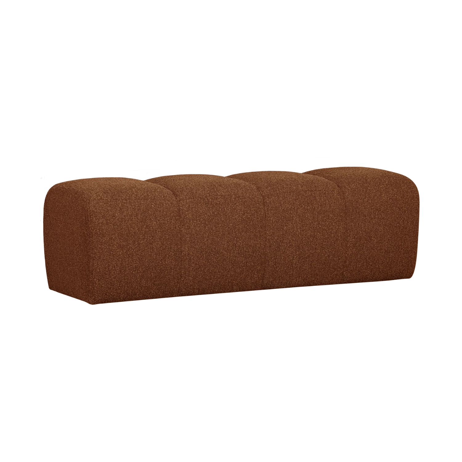 Bank MOJO rostbraun Bouclé