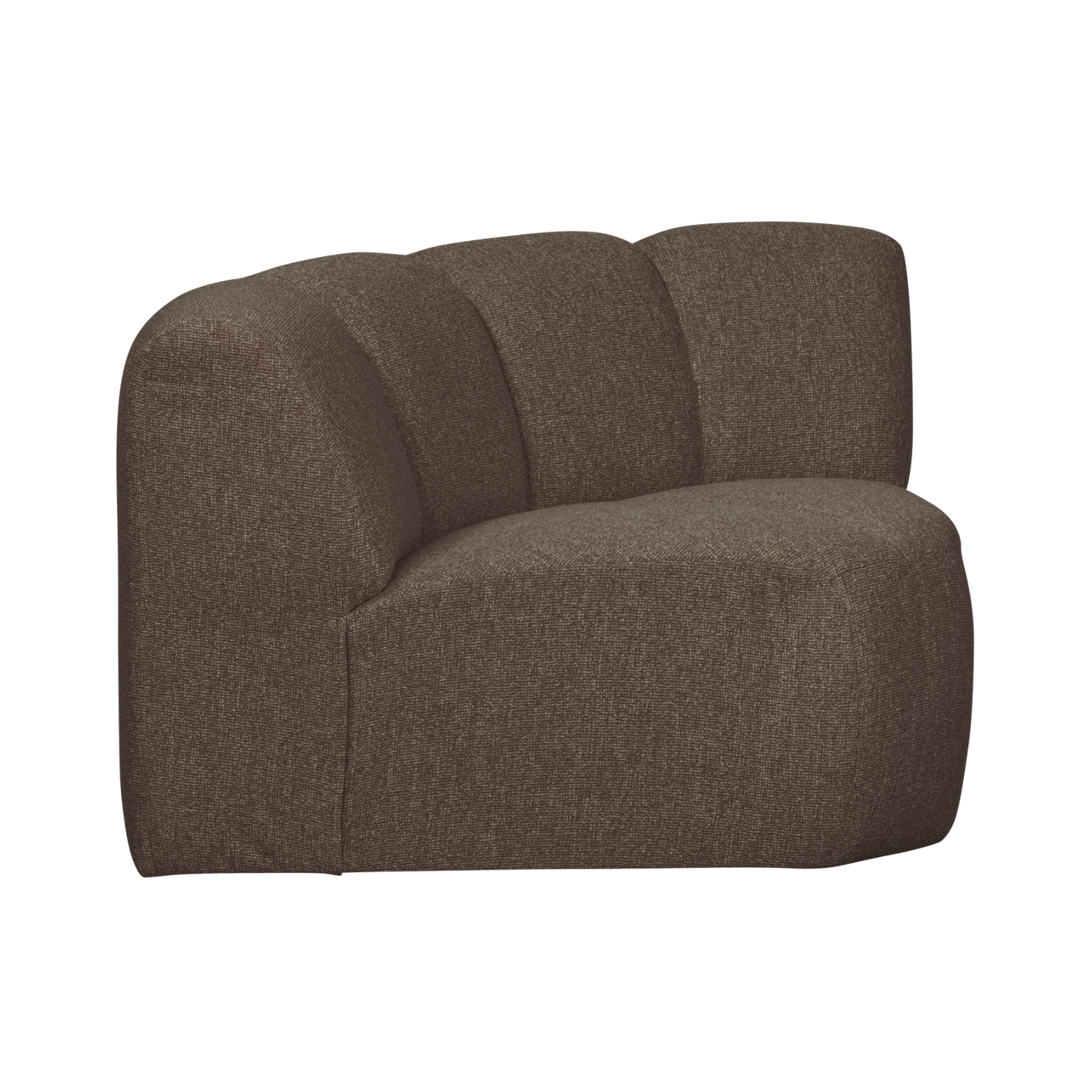 MOJO modular sofa - dark brown bouclé corner element