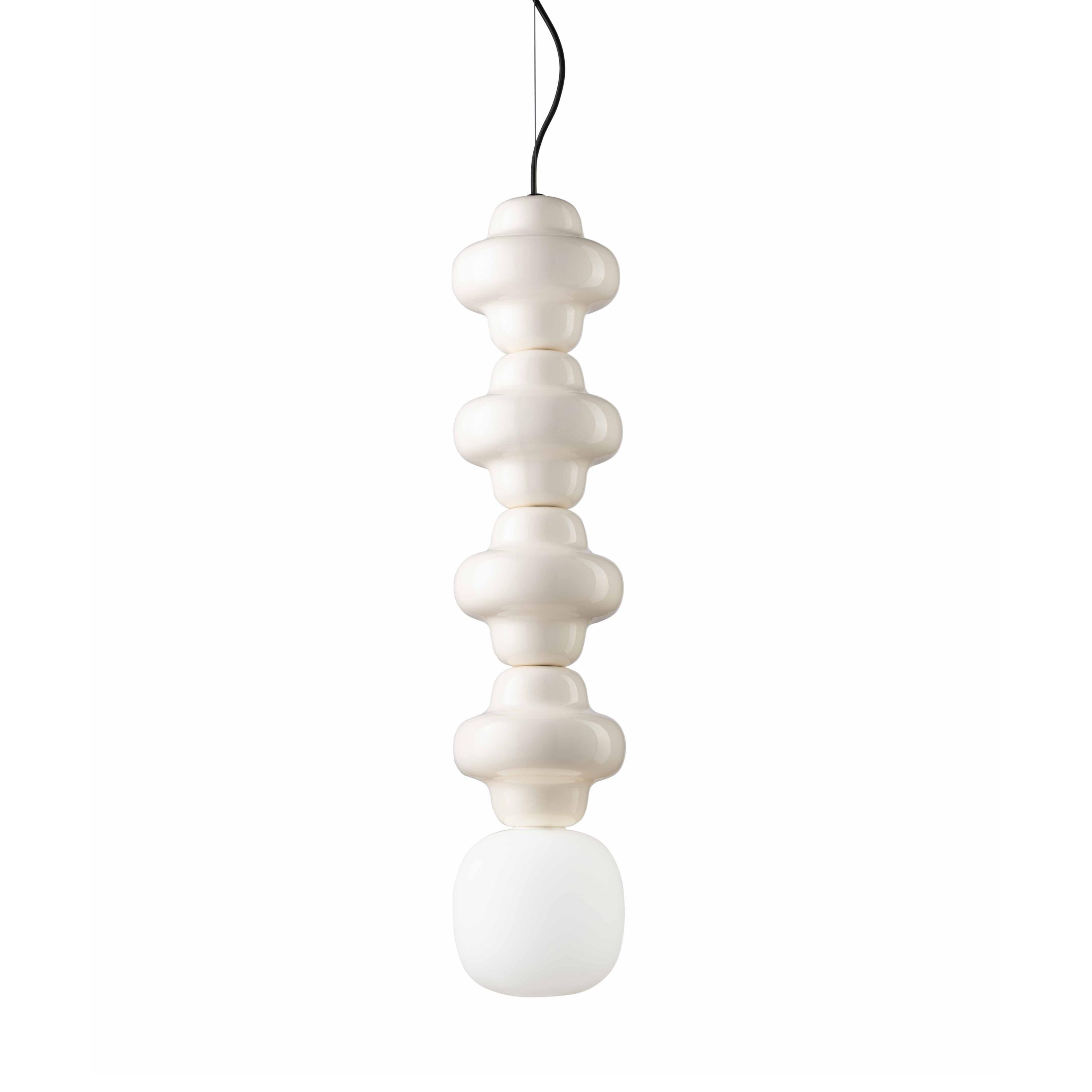 Lampa wisząca ceramiczna COPACABANA 4 kremowy – Ferroluce