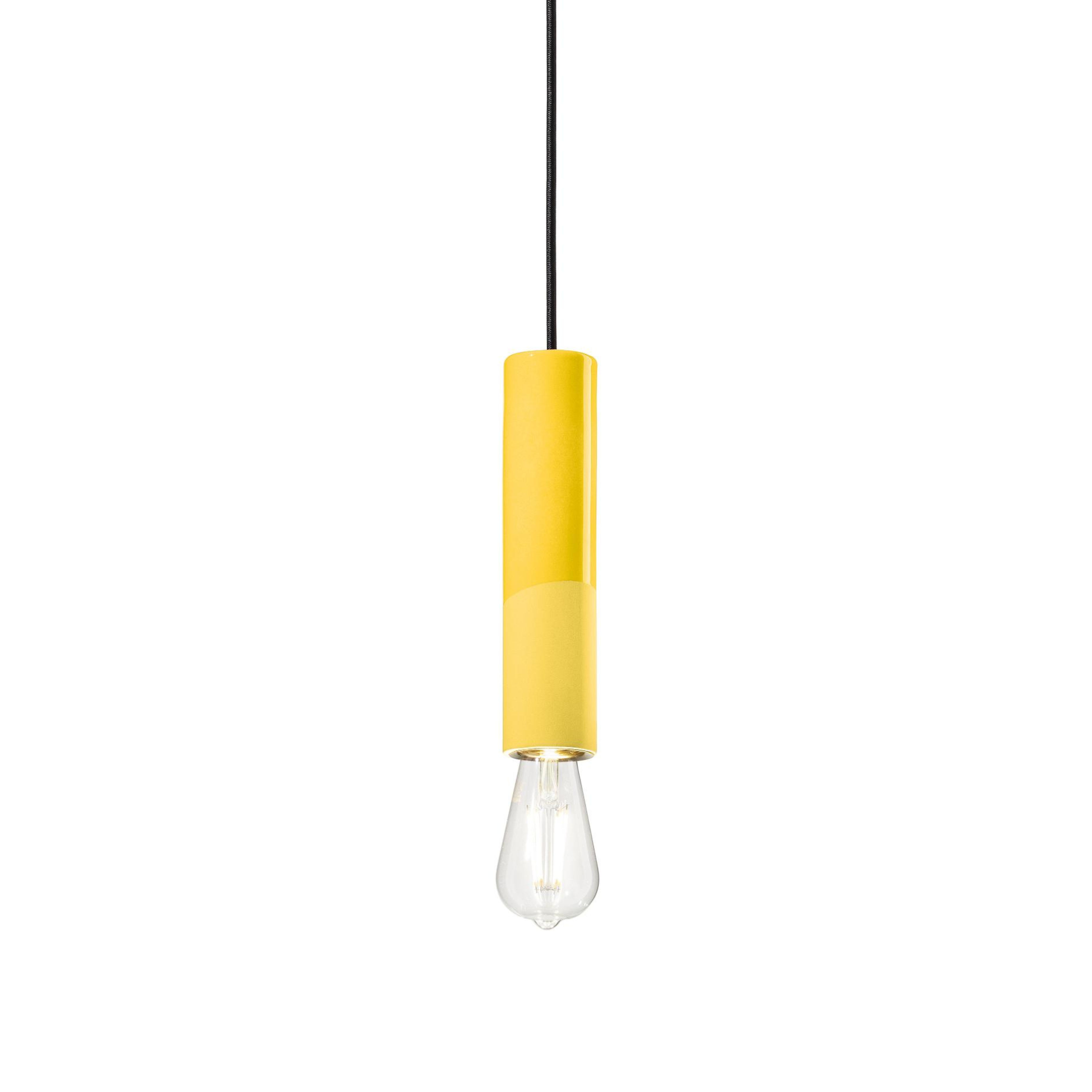 Lampa wisząca ceramiczna PI żółty – Ferroluce