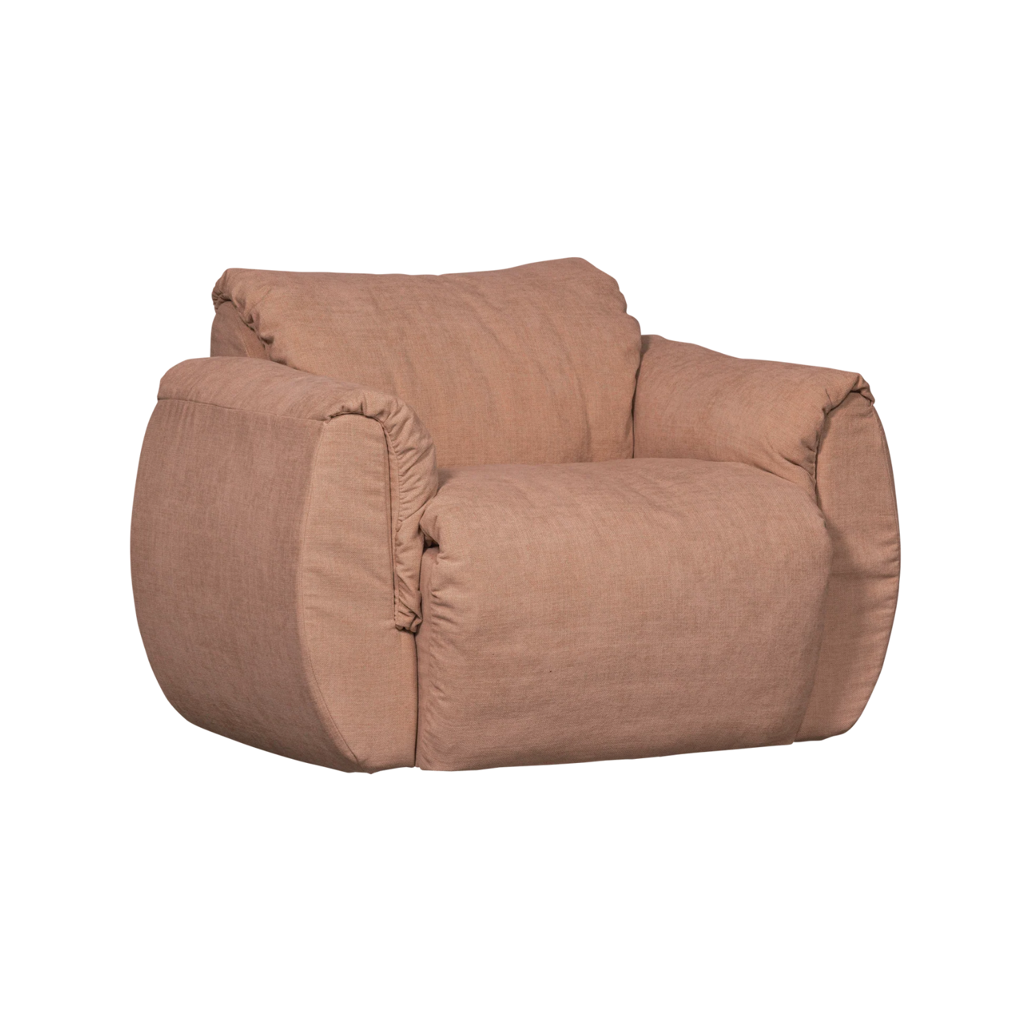 BAGGY pink swivel armchair