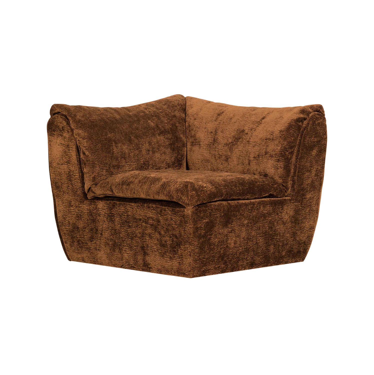 BAGGY 3D Modular Sofa - Brown Corner Element