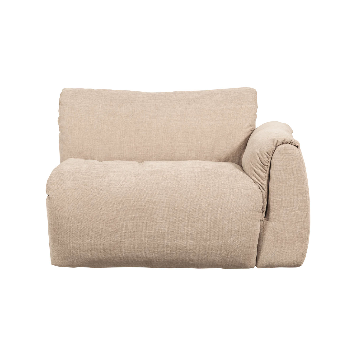 BAGGY modular sofa - right-side element in sand color