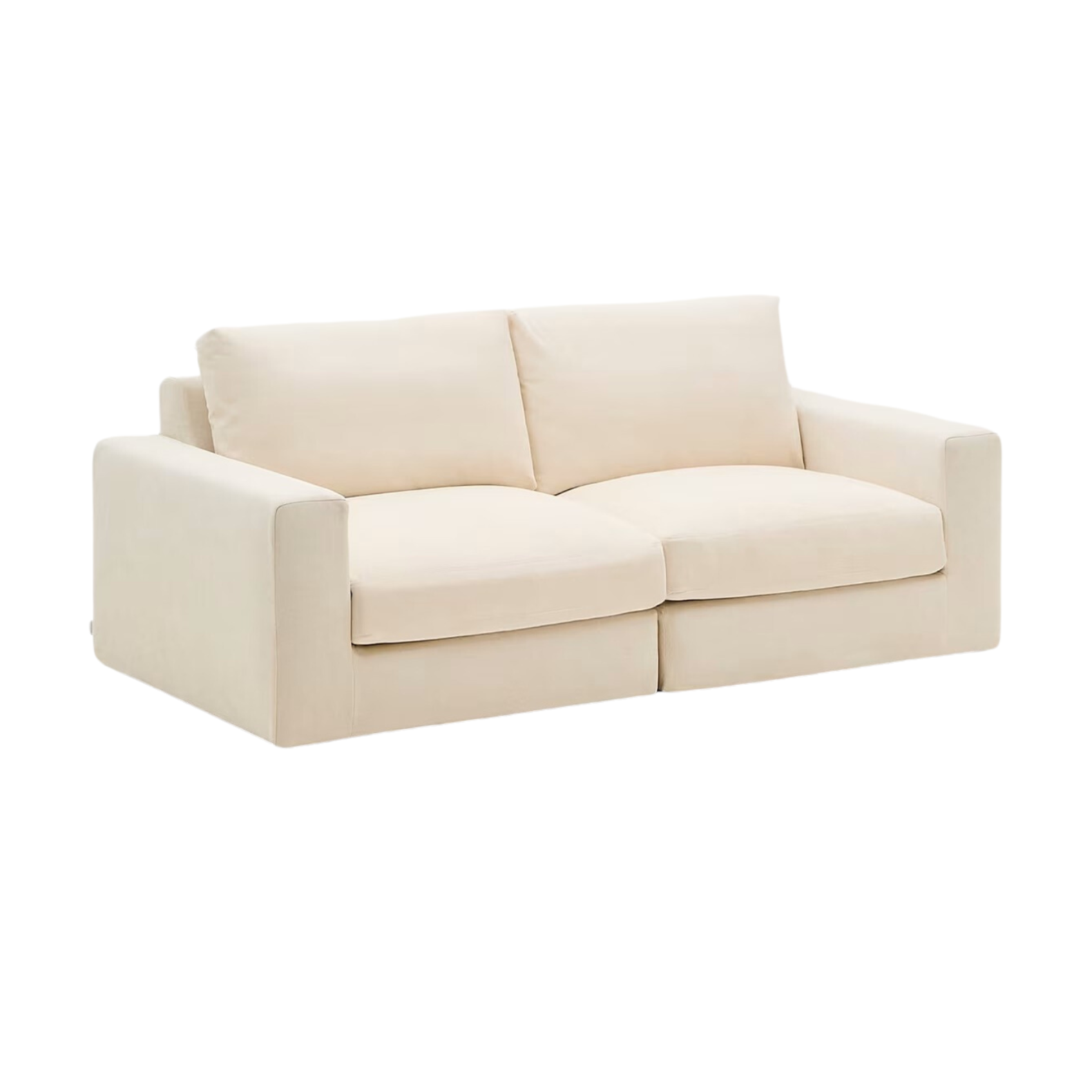 3-Sitzer-Sofa ALEA aus ecrufarbenem Chenille