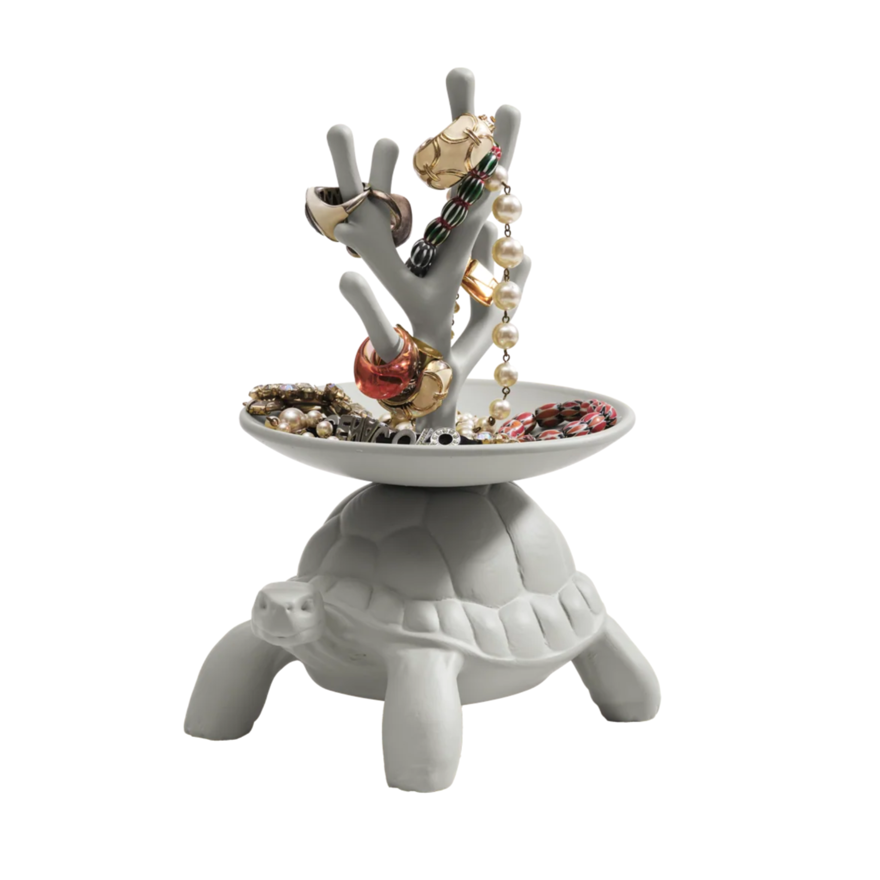 TURTLE CARRY Jewelry Stand gray