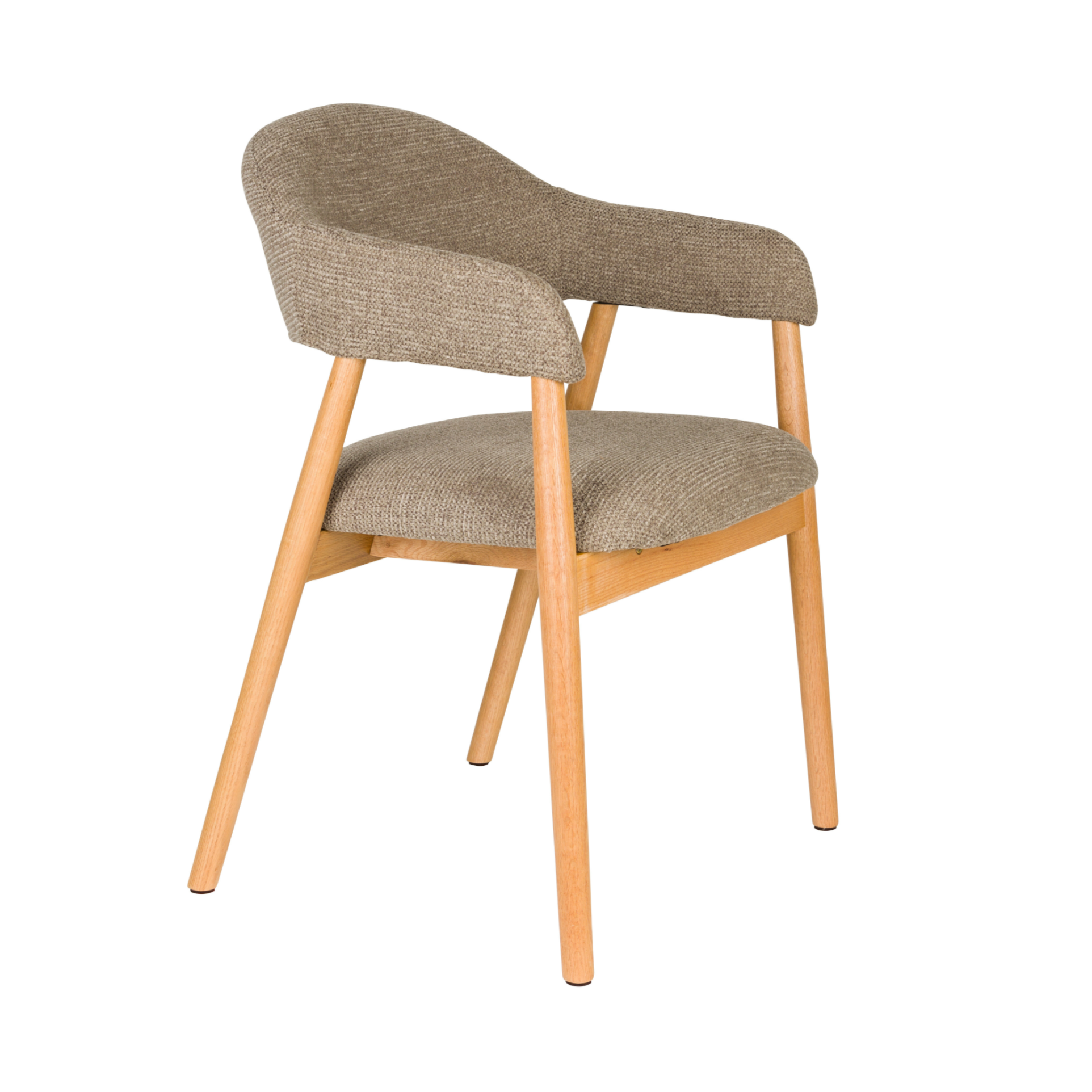 Stuhl INDY braun mit Holzgestell