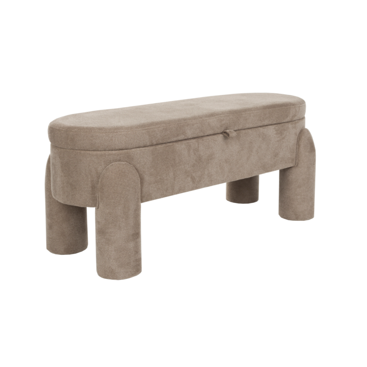 ORLY Beige Bench with Storage